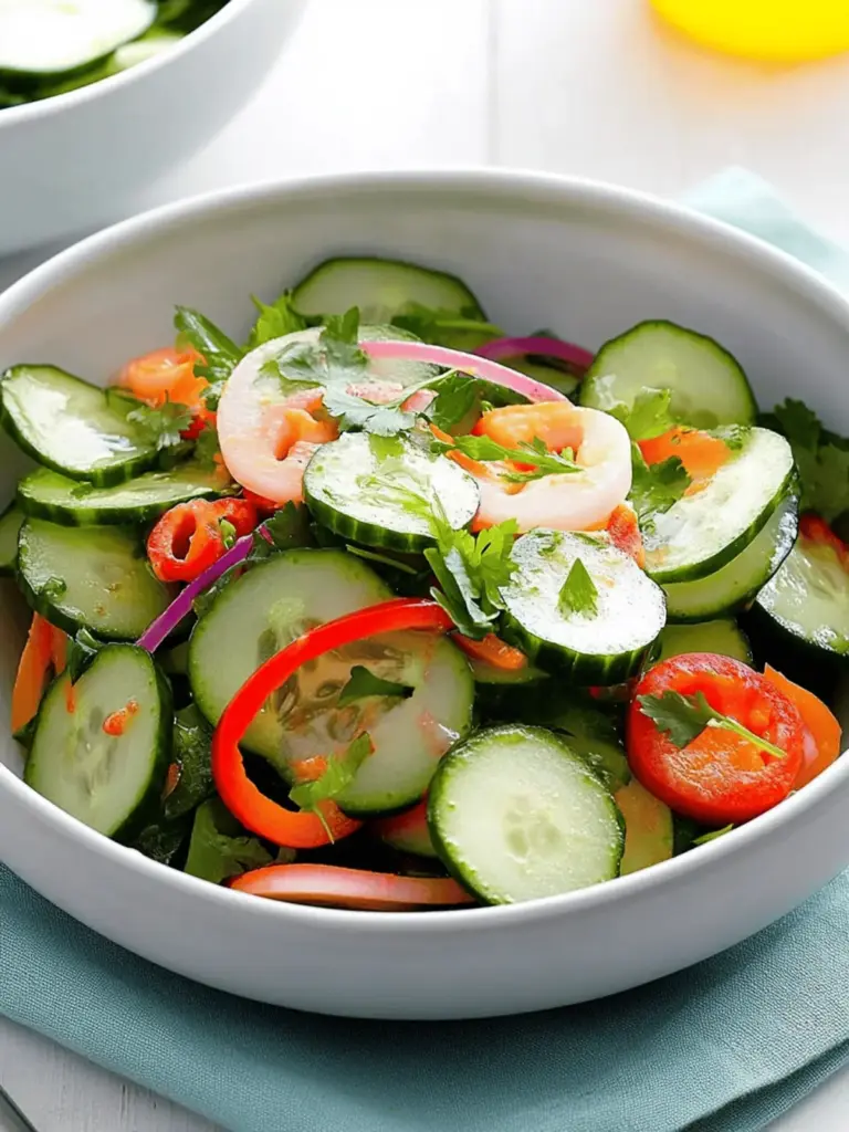 Crisp & Spicy Cucumber Salad