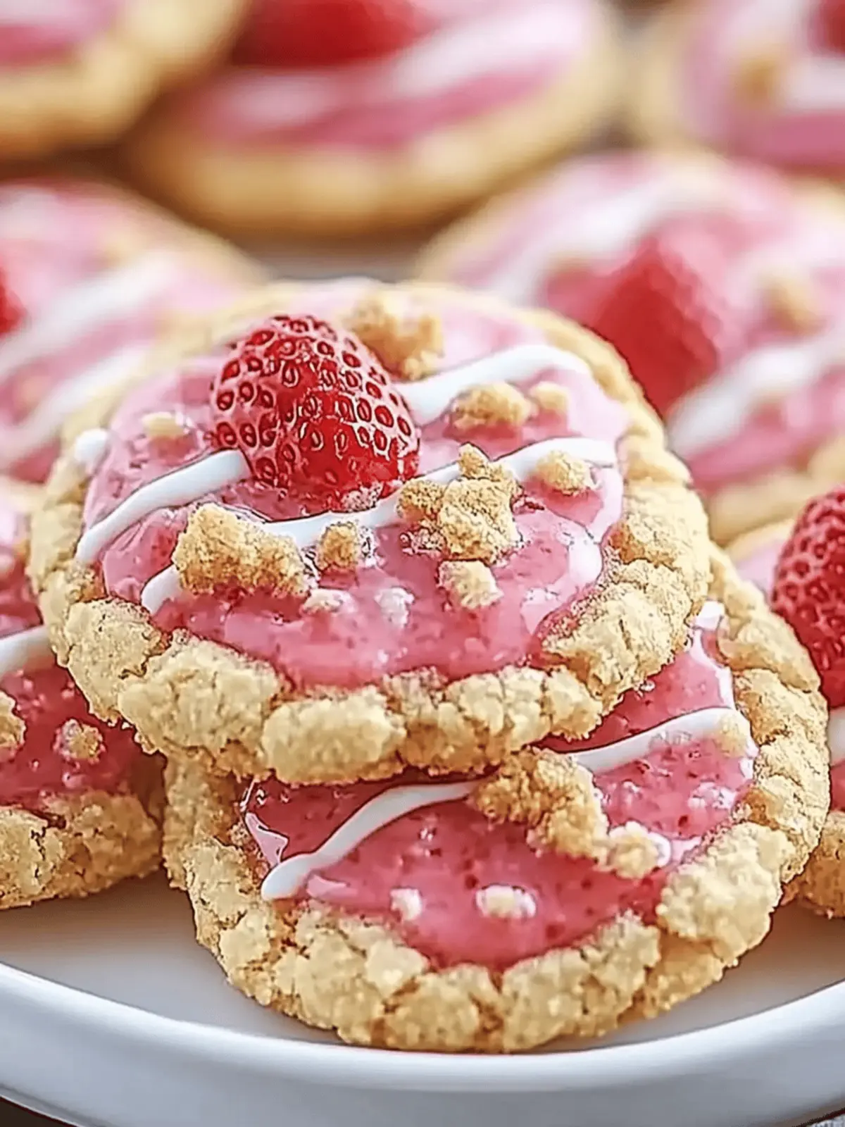 Strawberry Crunch Cookies