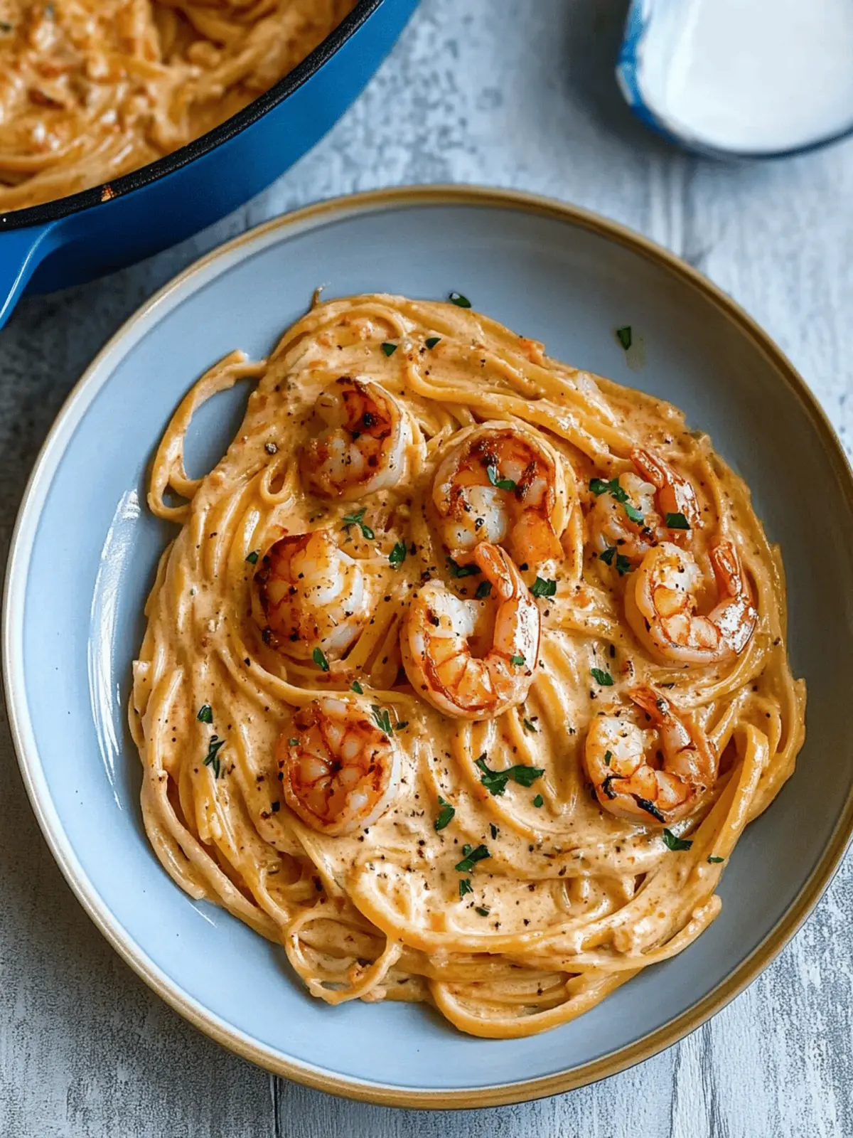 Creamy Shrimp Linguine