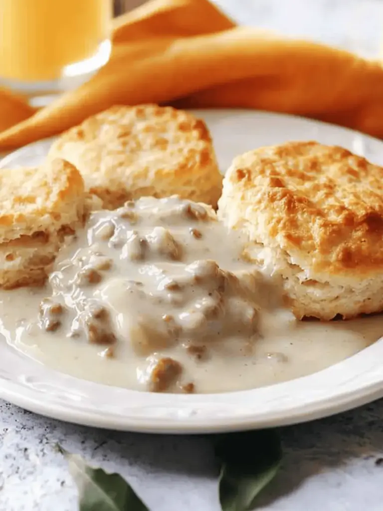 Sausage Gravy and Biscuits