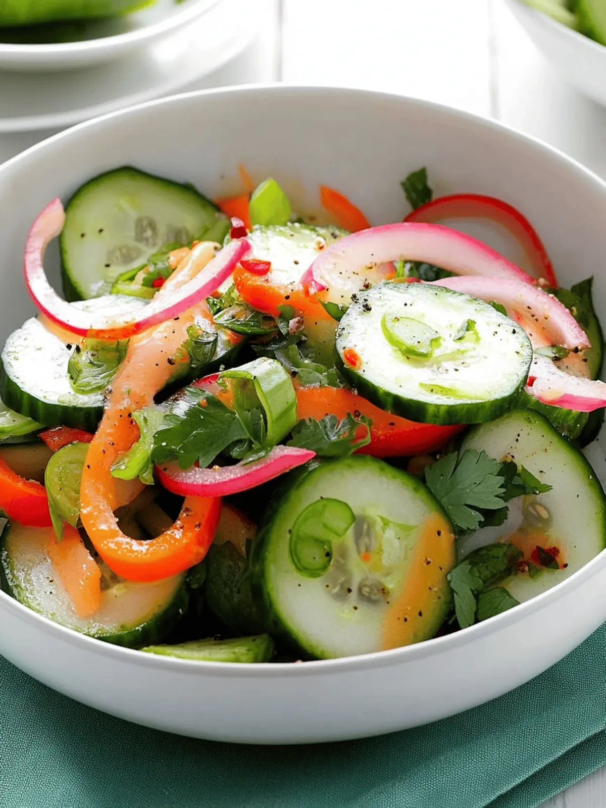 Crisp & Spicy Cucumber Salad