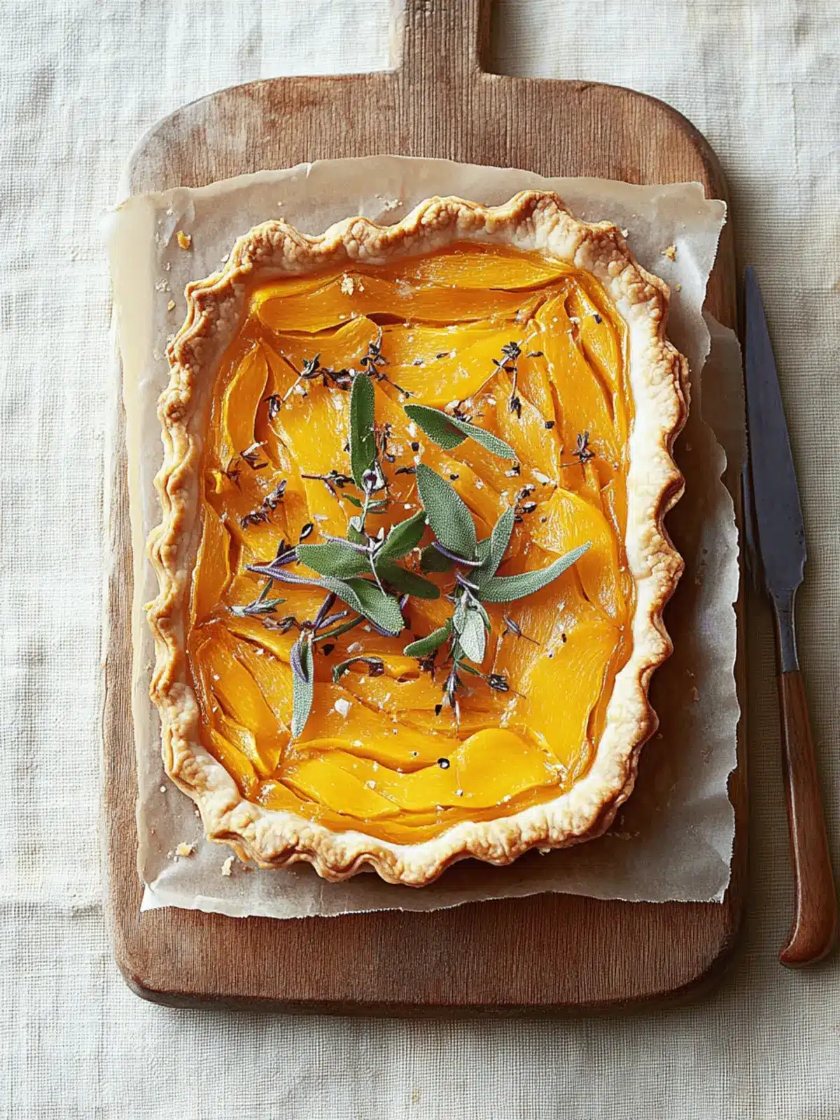 Butternut Squash-Sage Tart: A Cozy Winter Delight 2 Butternut Squash-Sage Tart