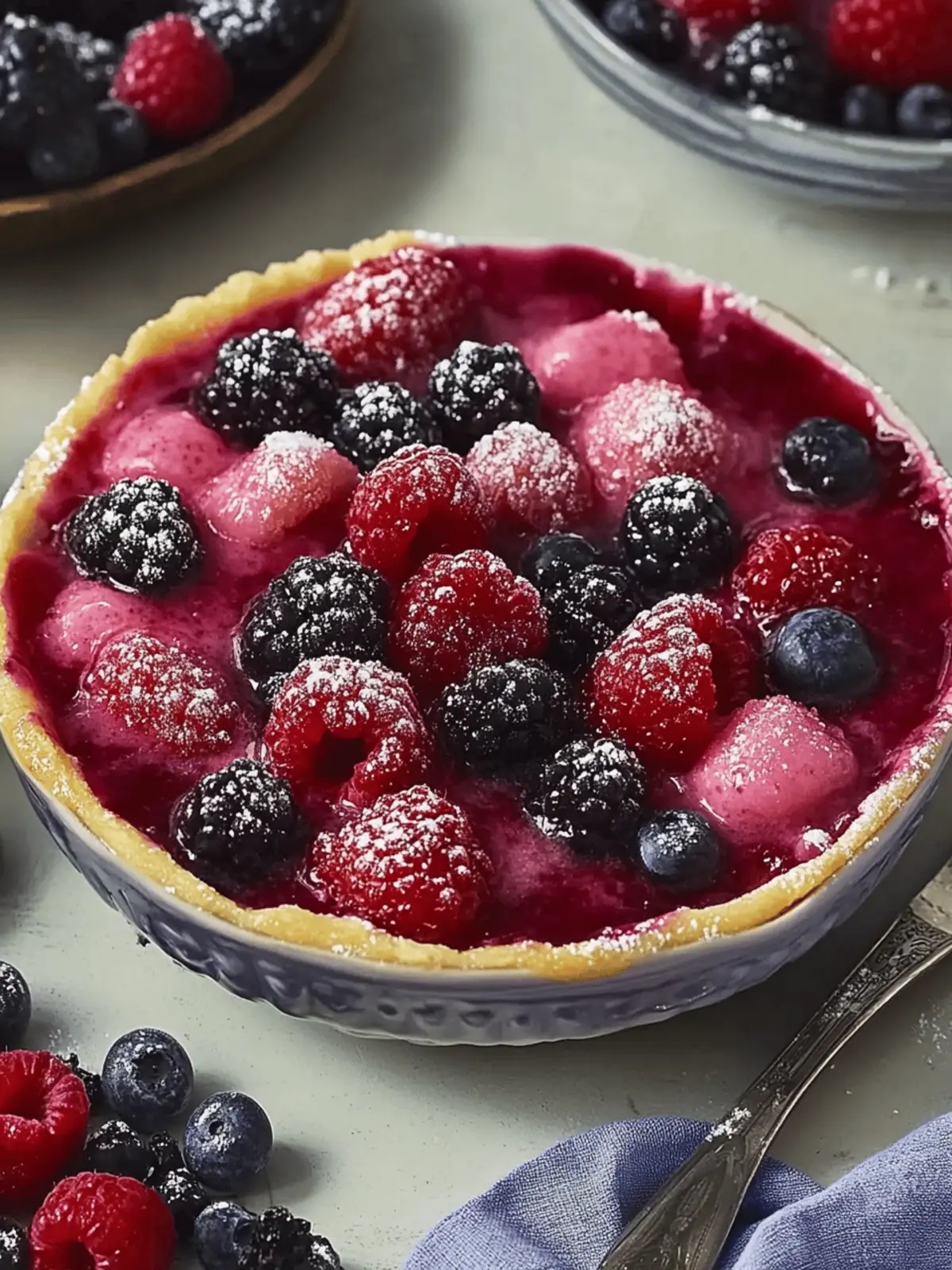 Simple Berry Pudding