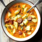 Spanish Potato Soup with Chorizo