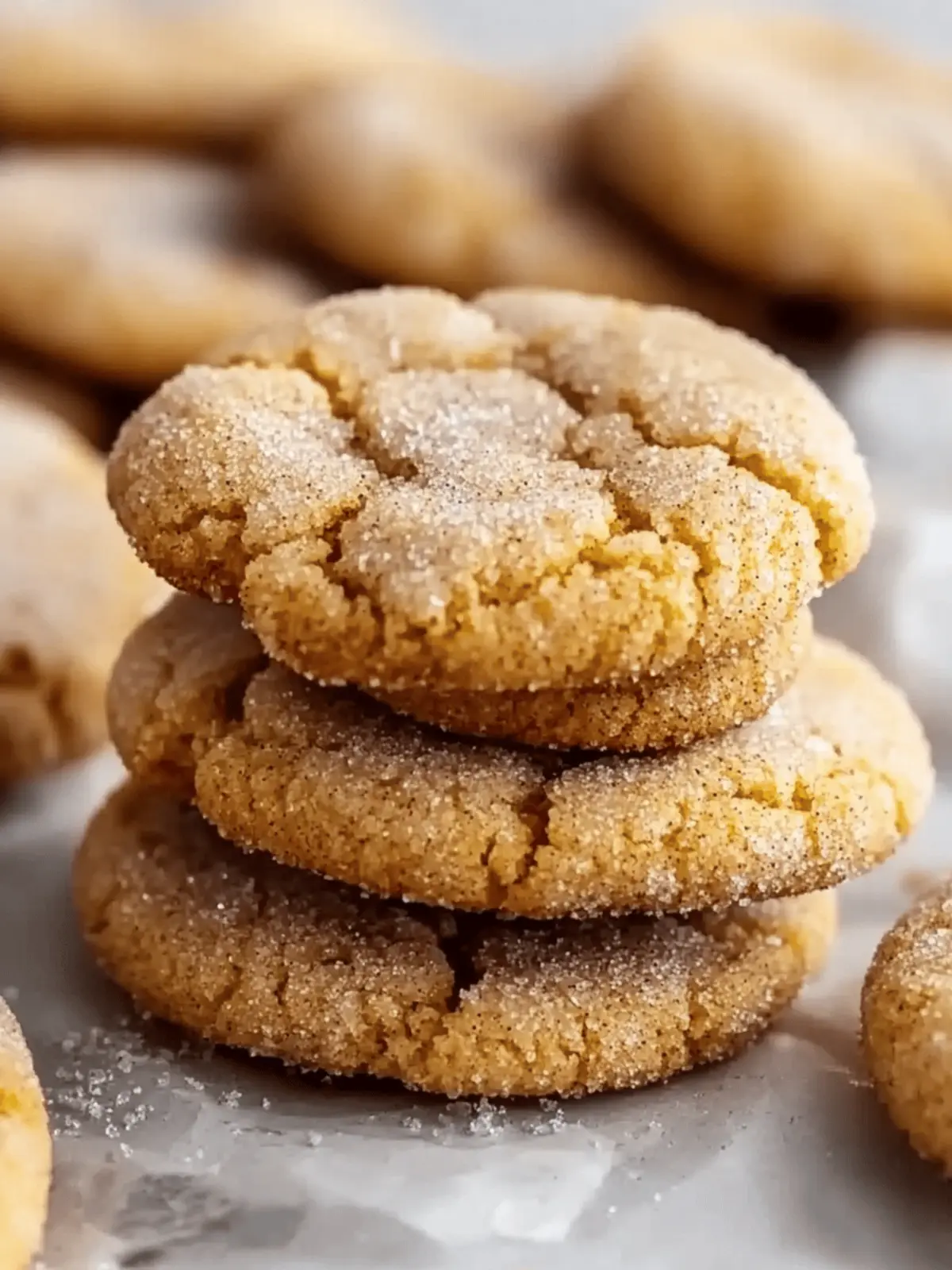Chewy Pumpkin Snickerdoodle Cookies
