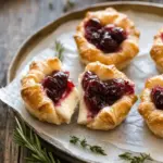 Baked Cranberry Brie Bites