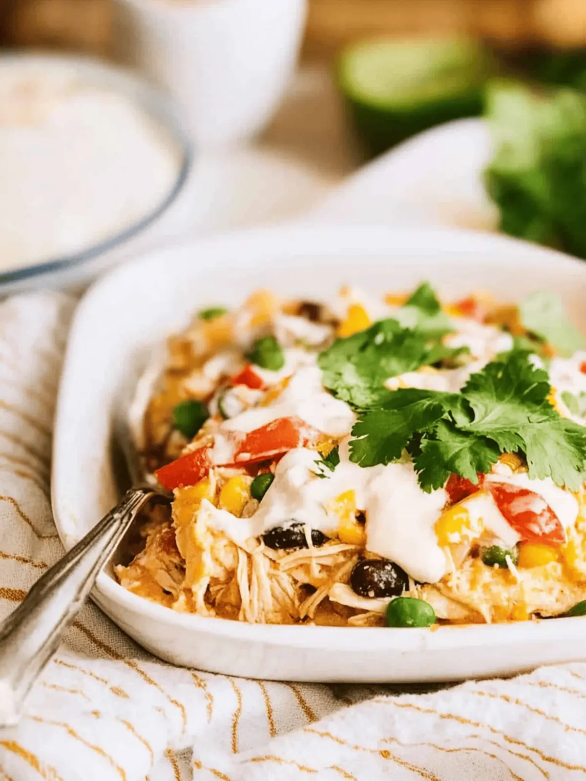 Mix and Bake Chicken Taco Casserole