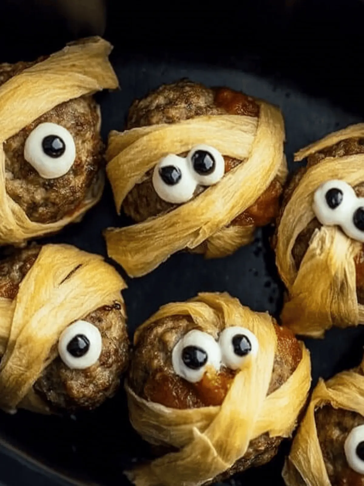 Meatball Mummies