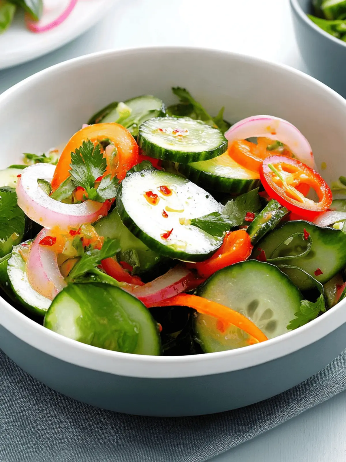 Crisp & Spicy Cucumber Salad