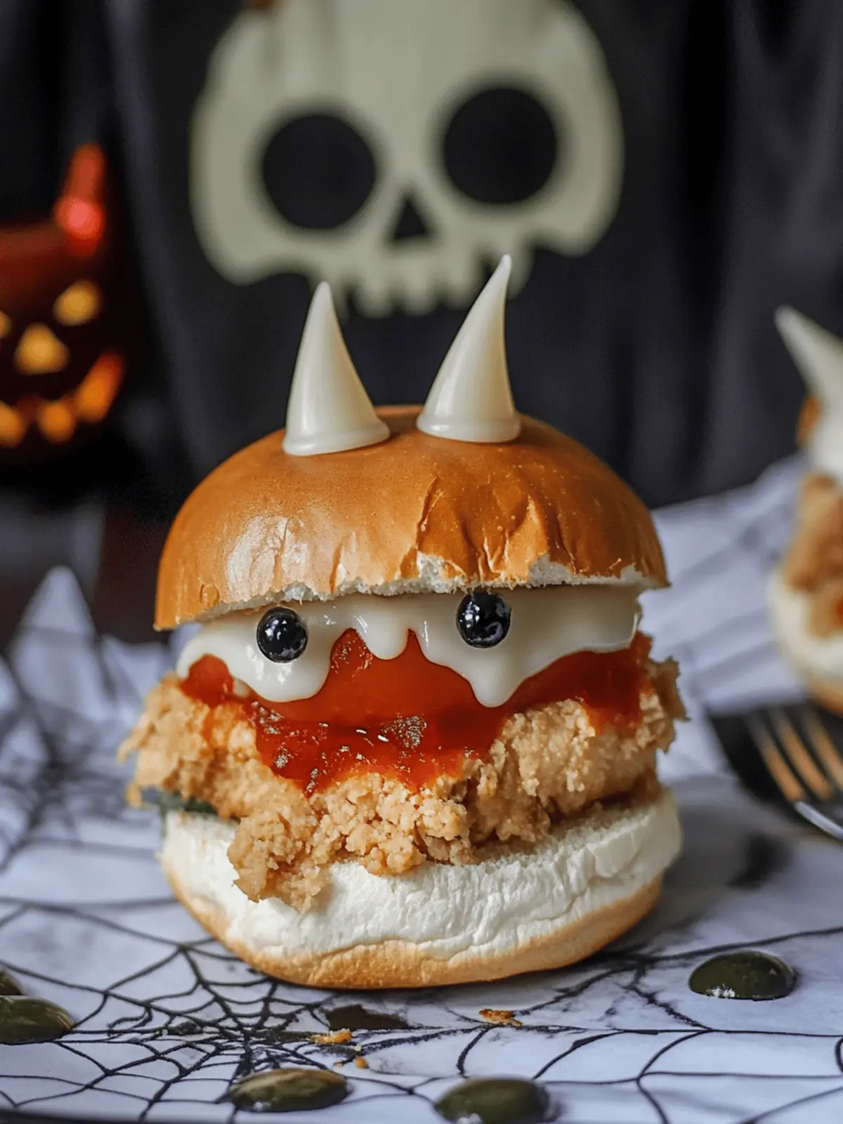 Halloween Chicken Parmesan Sliders: Fun and Easy Family Treats 3 Halloween Chicken Parmesan Sliders
