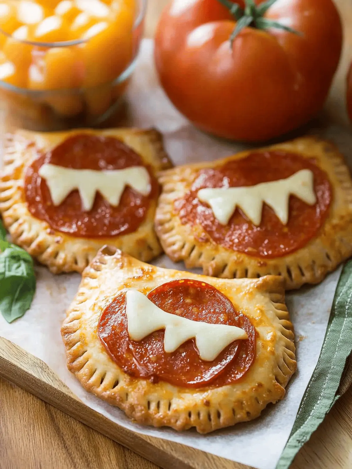 homemade pepperoni pizza pockets