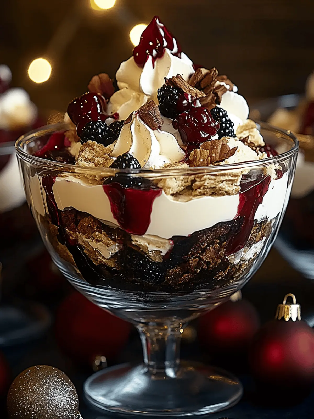 Decadent Black Forest Trifle for Christmas Joy 3 Black Forest Trifle for Christmas