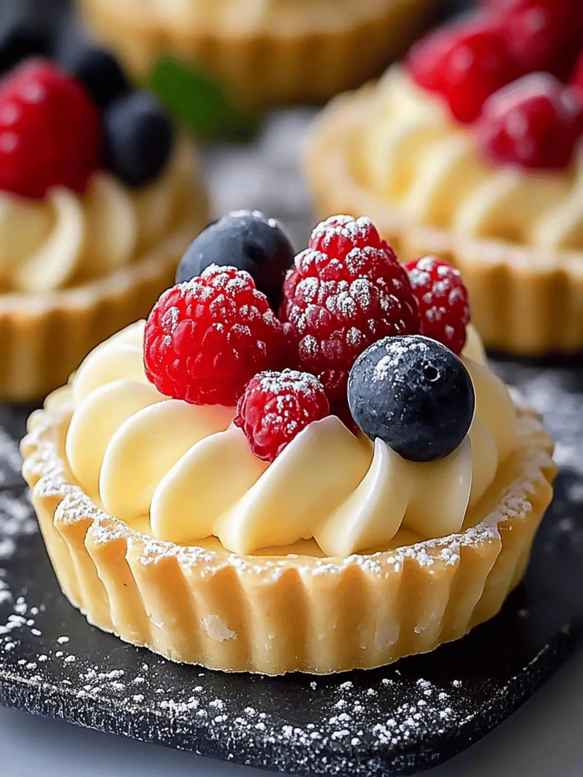 Elegant White Chocolate Mousse Tartlets