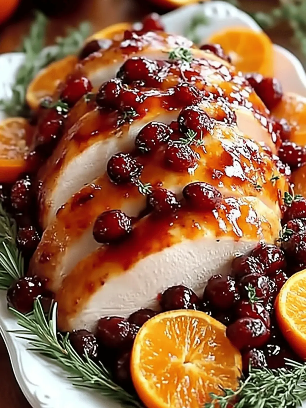 Cranberry Orange Glazed Turkey