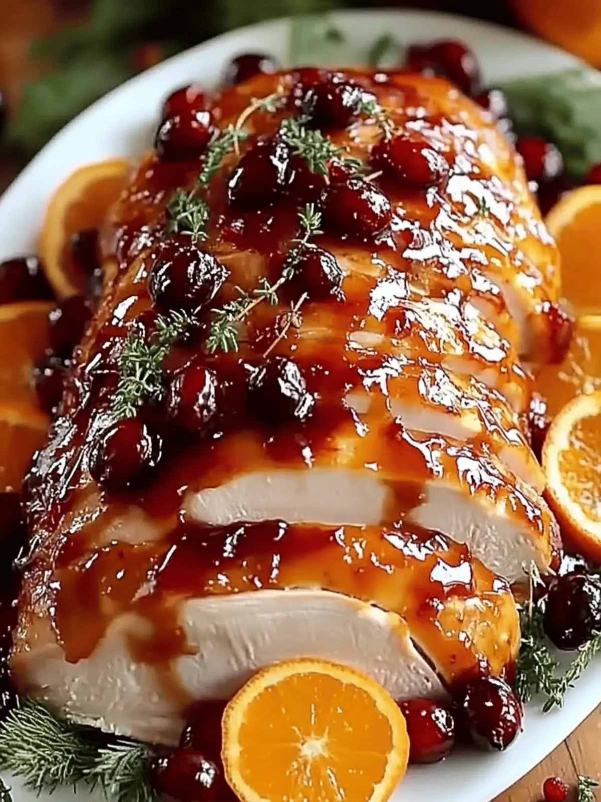 Cranberry Orange Glazed Turkey