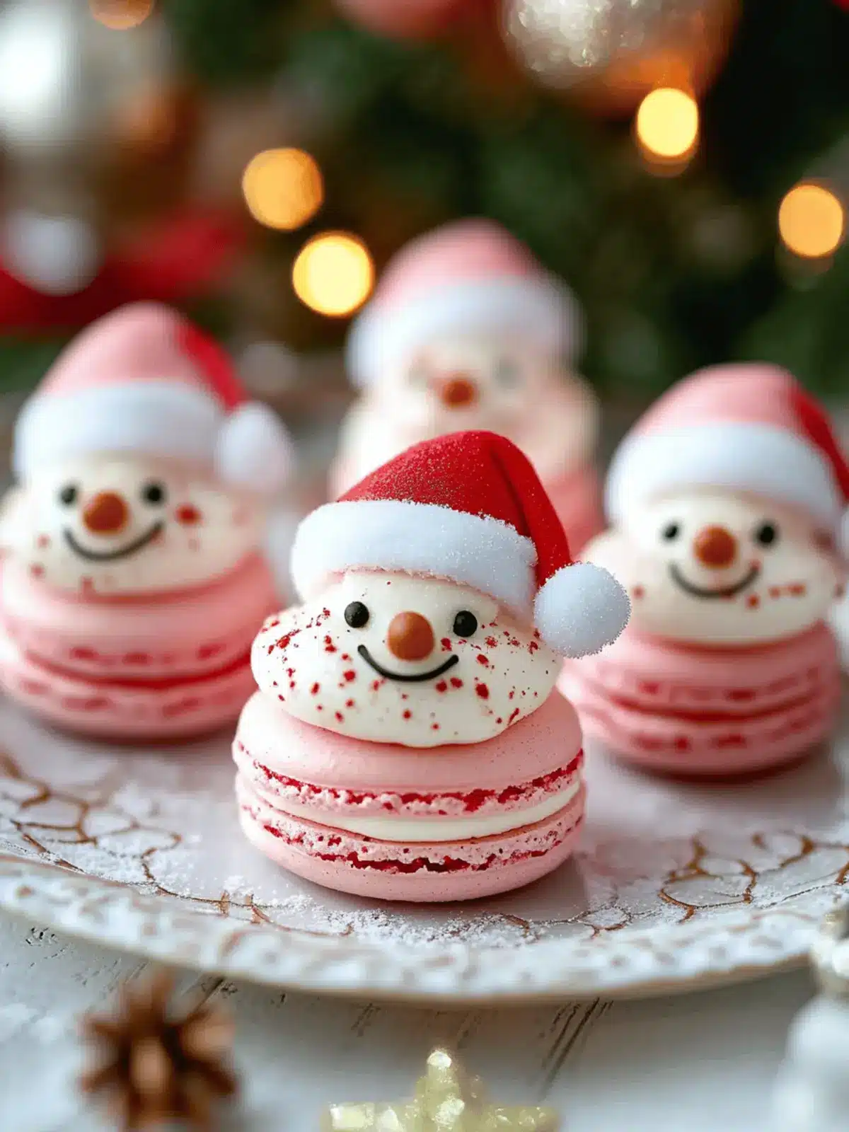Festive Santa Claus Macarons with Delightful Buttercream 2 Santa Claus Macarons