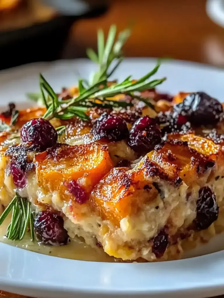 Sweet Potato & Cranberry Gratin