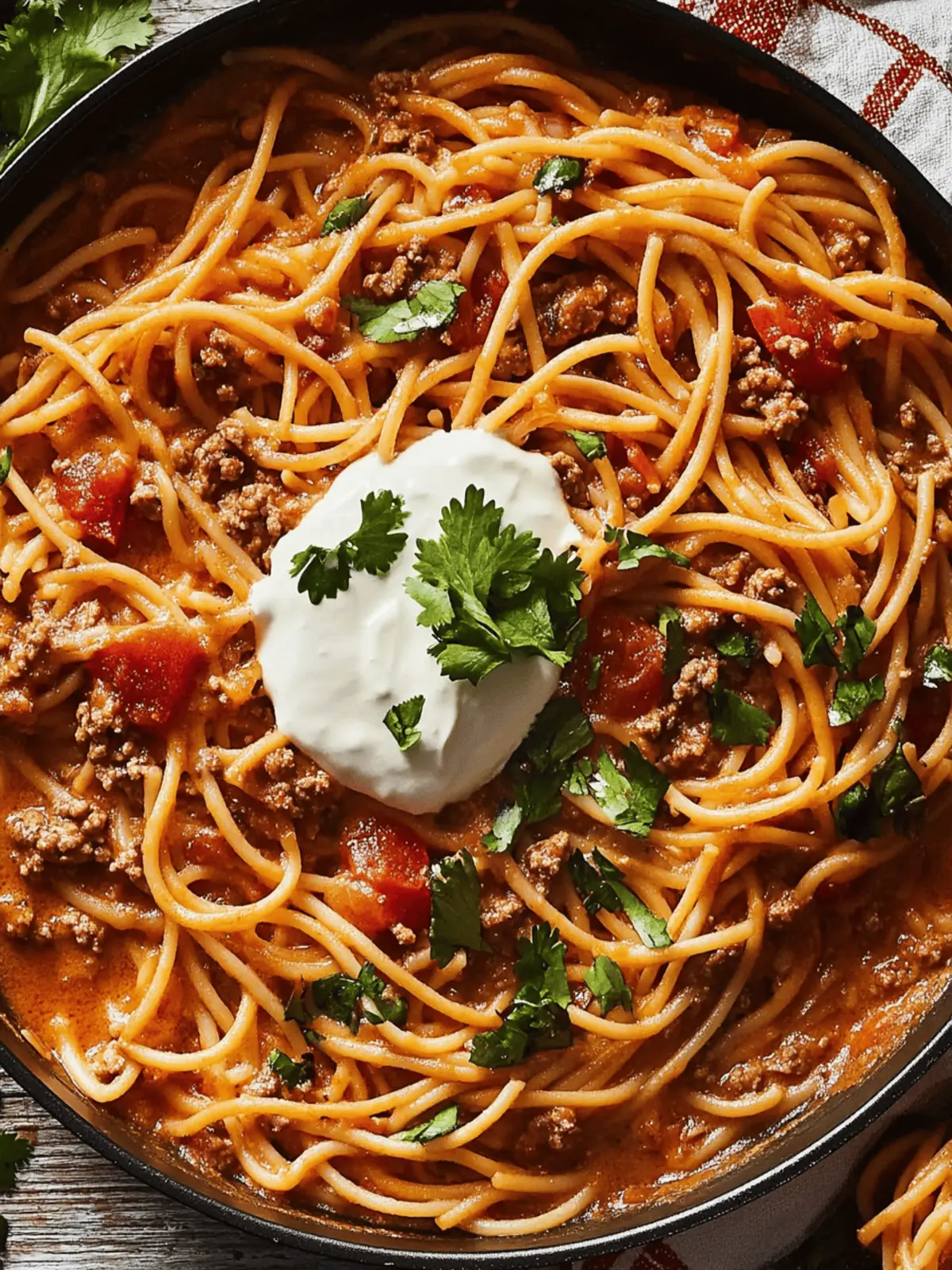Delicious Taco Spaghetti: One-Pot Wonder for Busy Nights 4 Taco Spaghetti