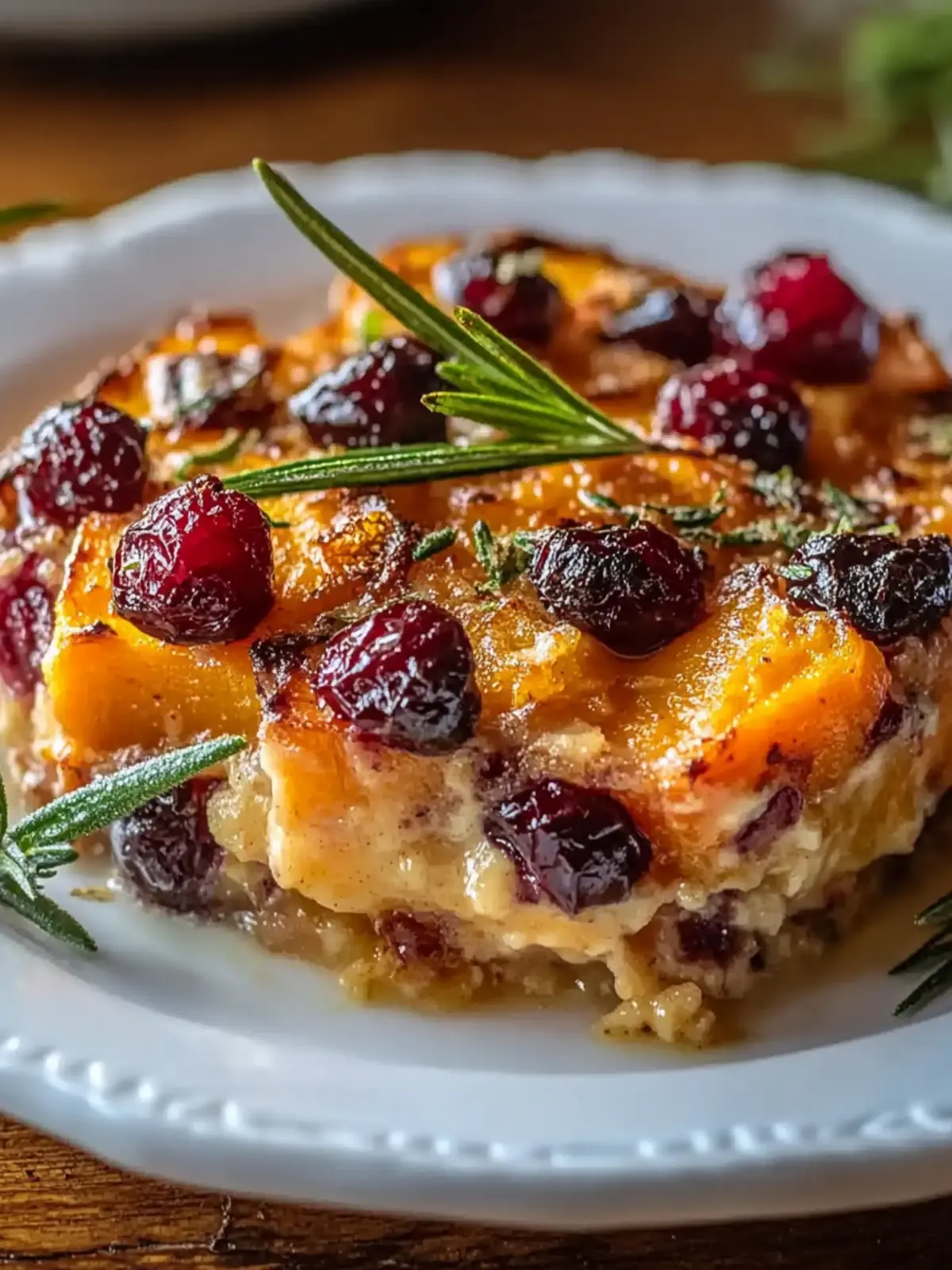Sweet Potato & Cranberry Gratin