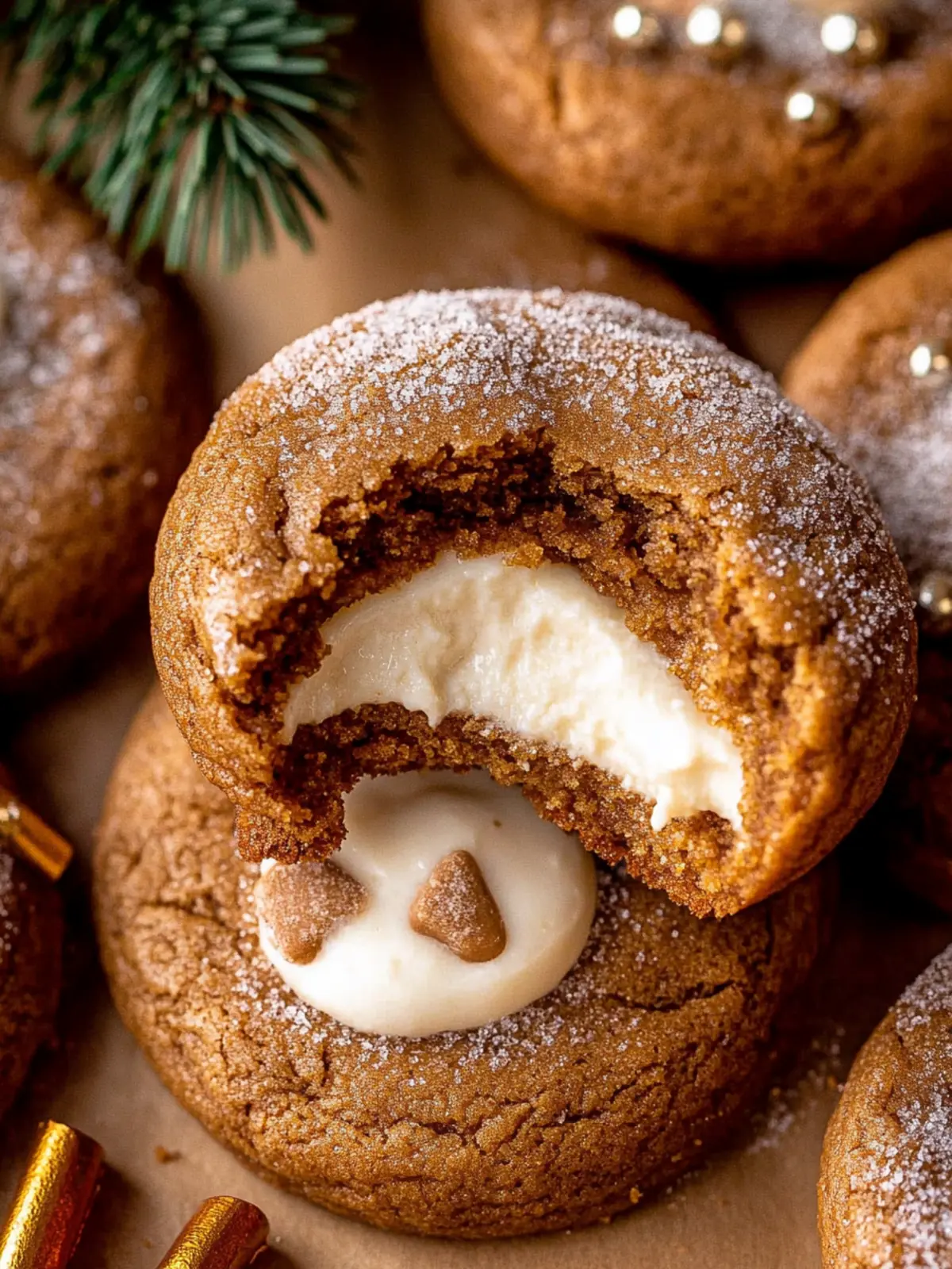 Gingerbread Cheesecake Cookies: Your New Holiday Favorite 3 Gingerbread Cheesecake Cookies