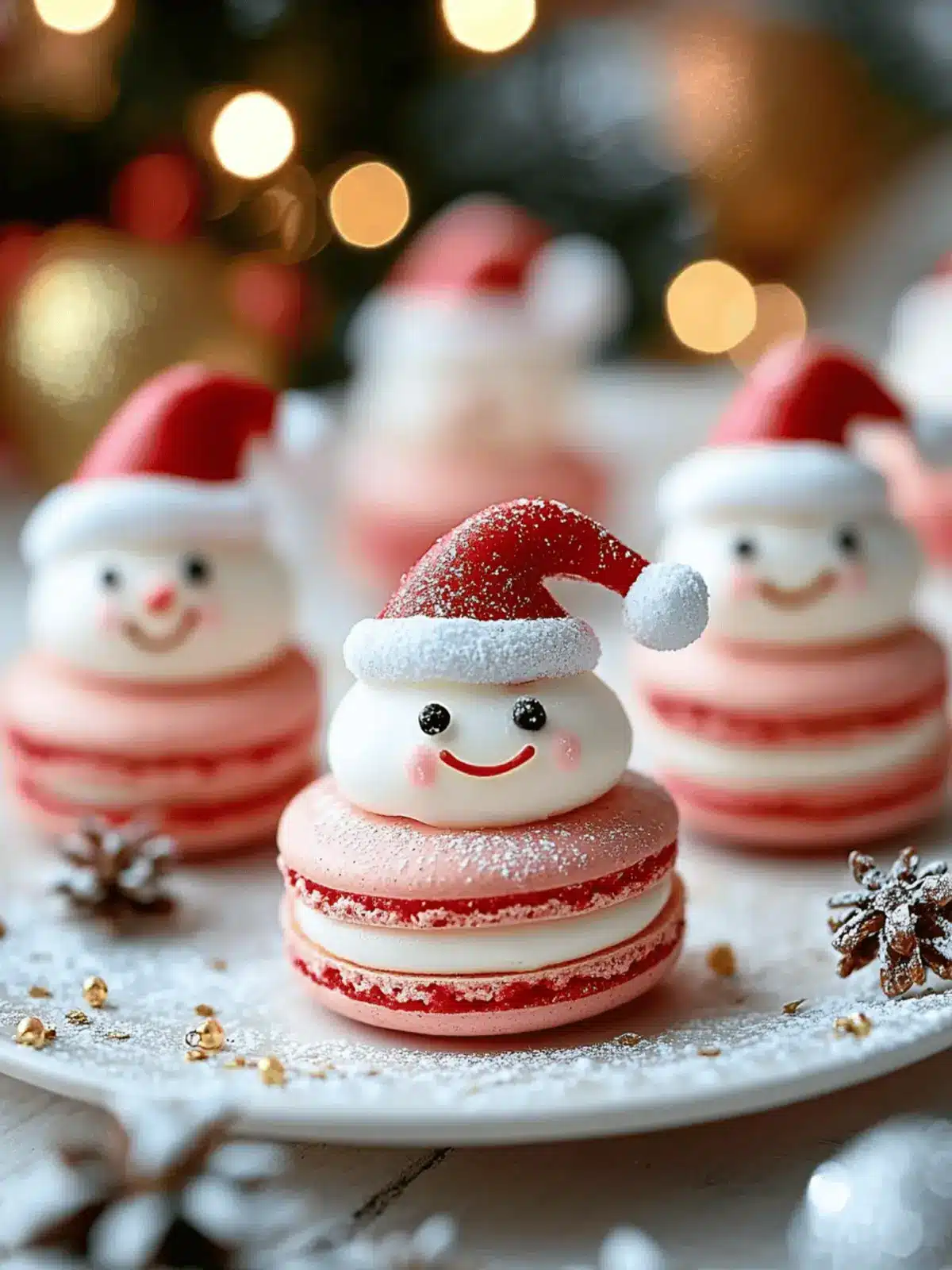 Festive Santa Claus Macarons with Delightful Buttercream 3 Santa Claus Macarons
