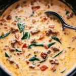 Creamy Tuscan Soup with Sausage and Spinach Delight 4 Tuscan Soup
