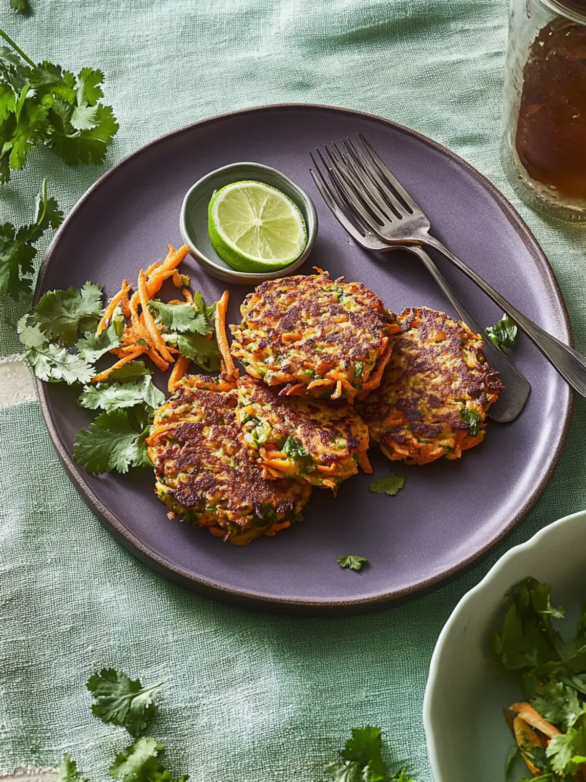Crispy Carrot and Coriander Fritters for a Flavorful Feast 4 Carrot and coriander fritters
