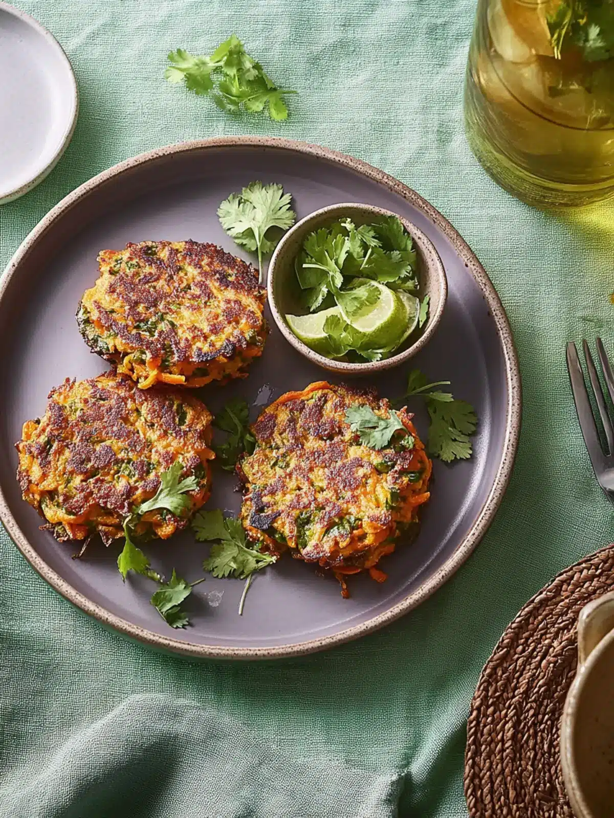 Crispy Carrot and Coriander Fritters for a Flavorful Feast 5 Carrot and coriander fritters