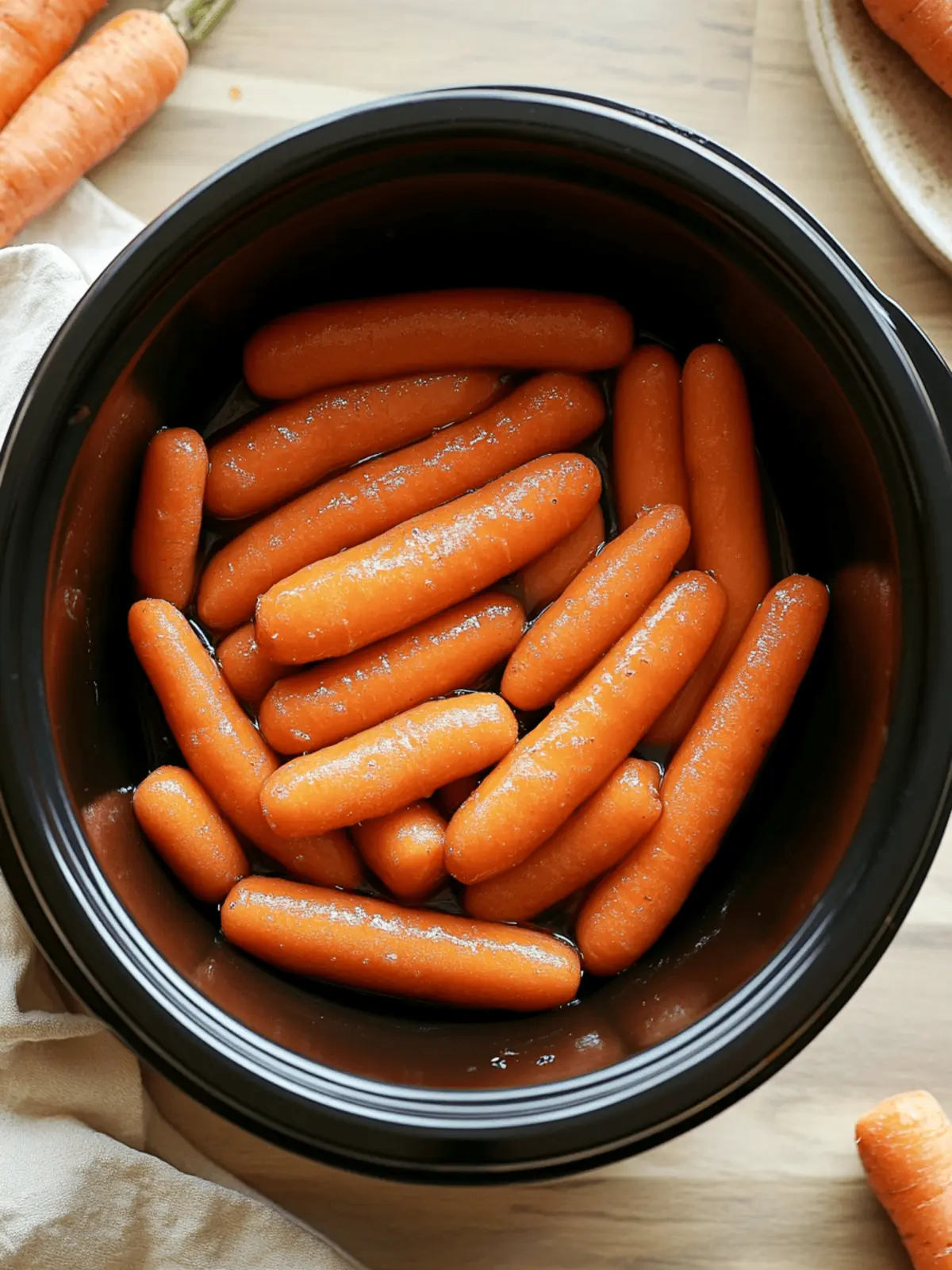 Sweet & Savory Slow Cooker Maple And Brown Sugar Glazed Carrots 3 Slow Cooker Maple & Brown Sugar Glazed Carrot