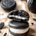 Decadent Oreo Macarons with Creamy Vanilla Filling 6 Oreo Macarons