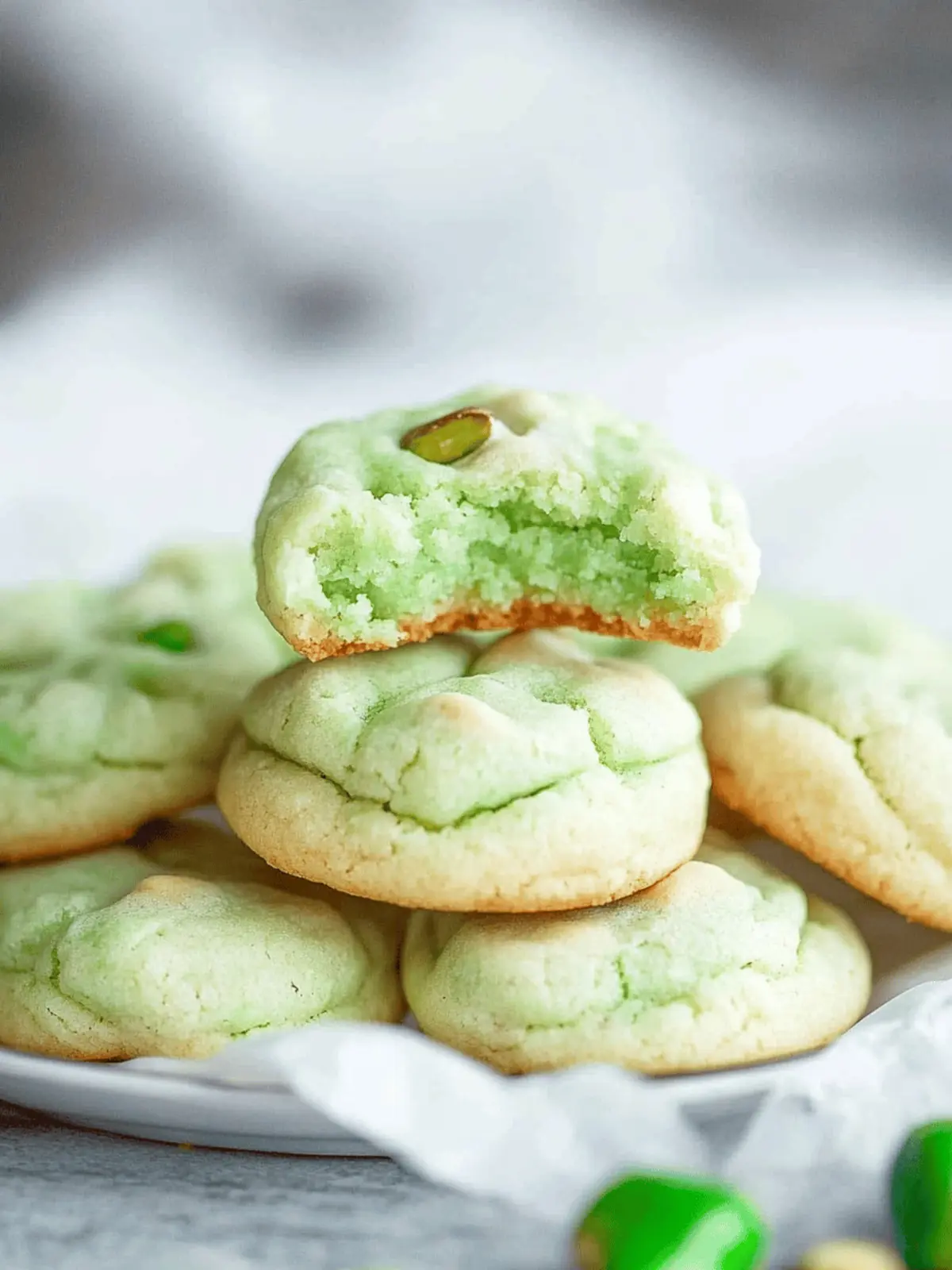 Pistachio Pudding Cookies