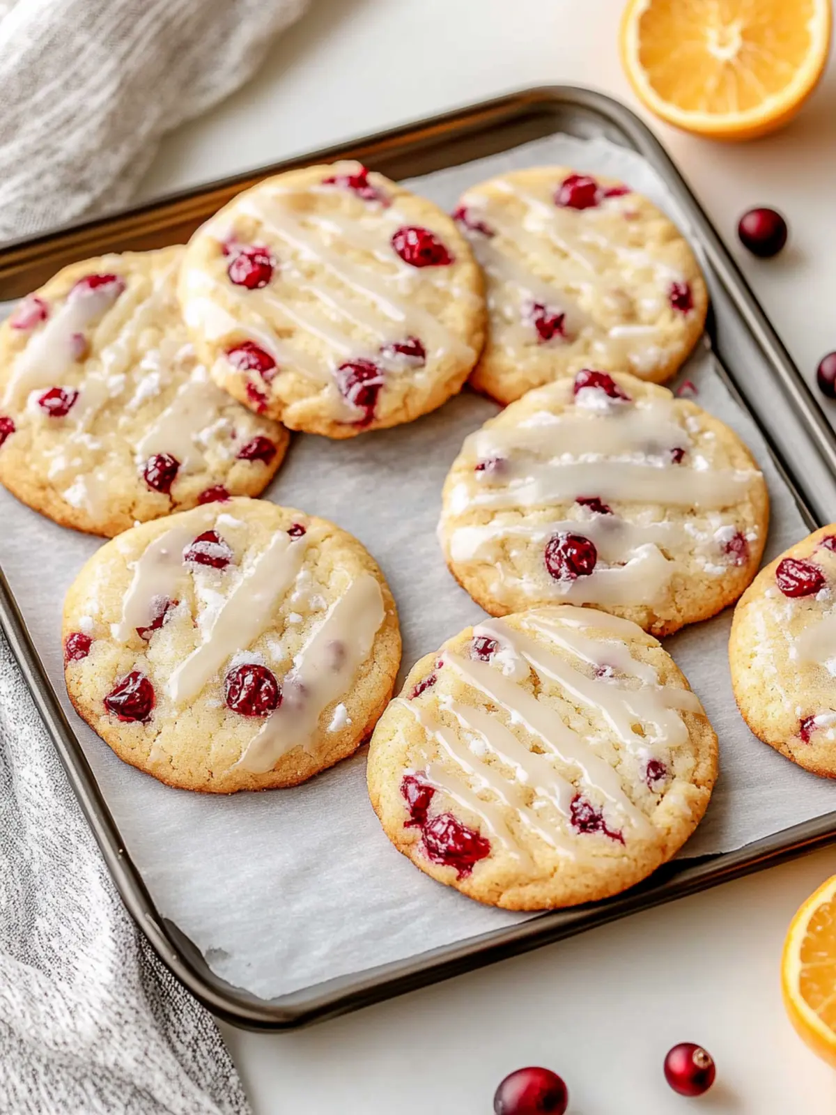 Christmas Cranberry Orange Cookies