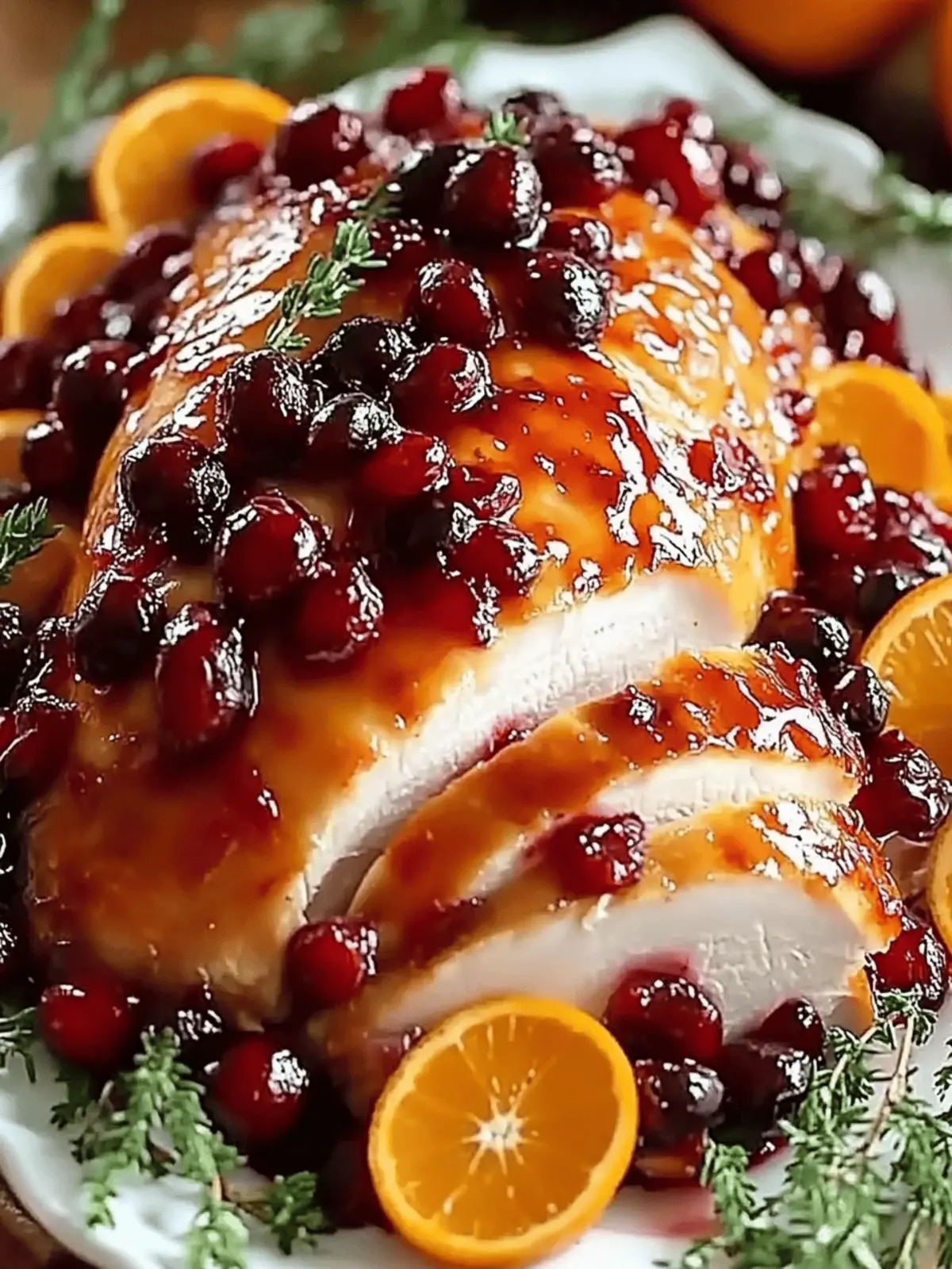 Cranberry Orange Glazed Turkey