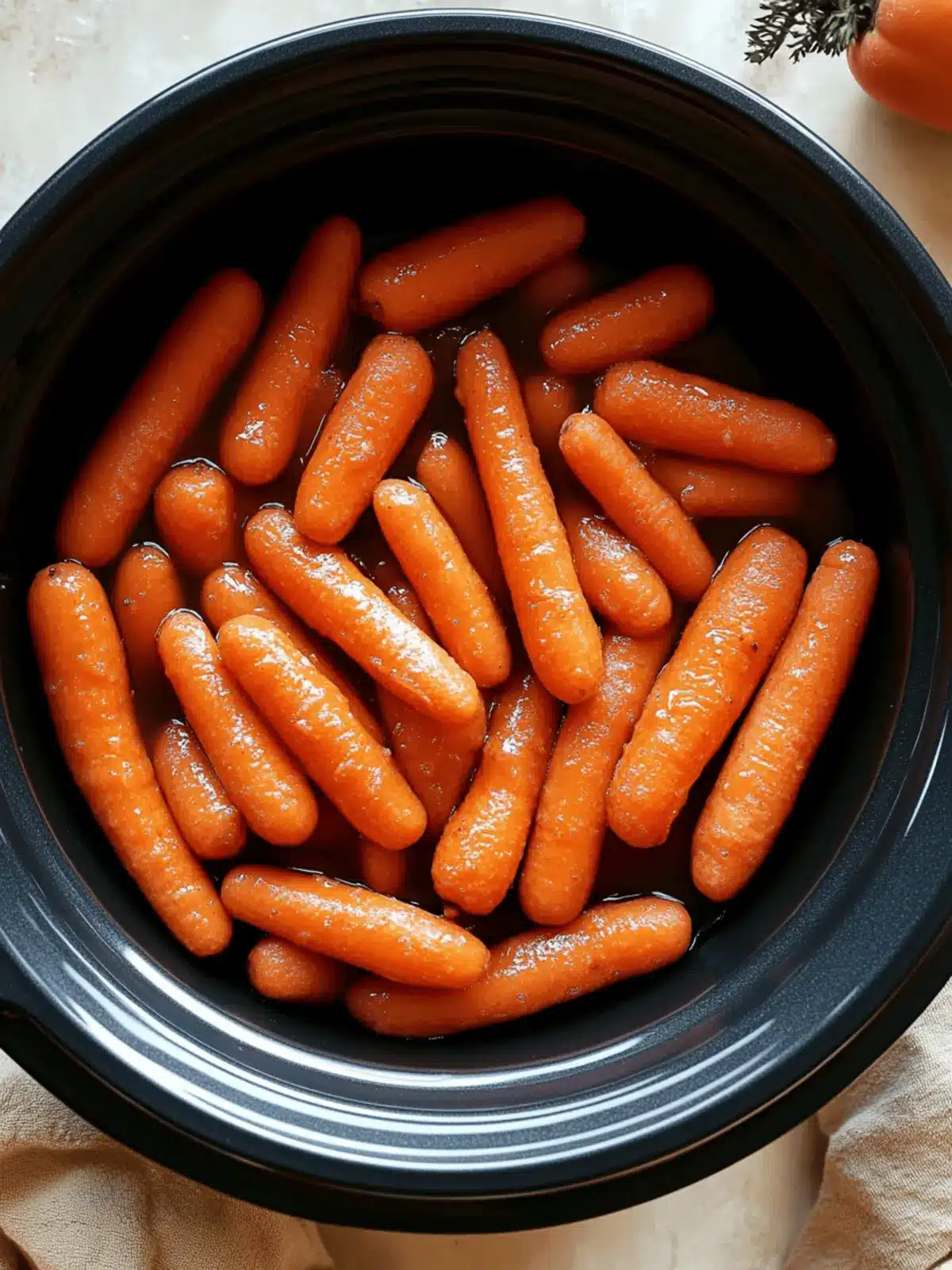 Sweet & Savory Slow Cooker Maple And Brown Sugar Glazed Carrots 2 Slow Cooker Maple & Brown Sugar Glazed Carrot