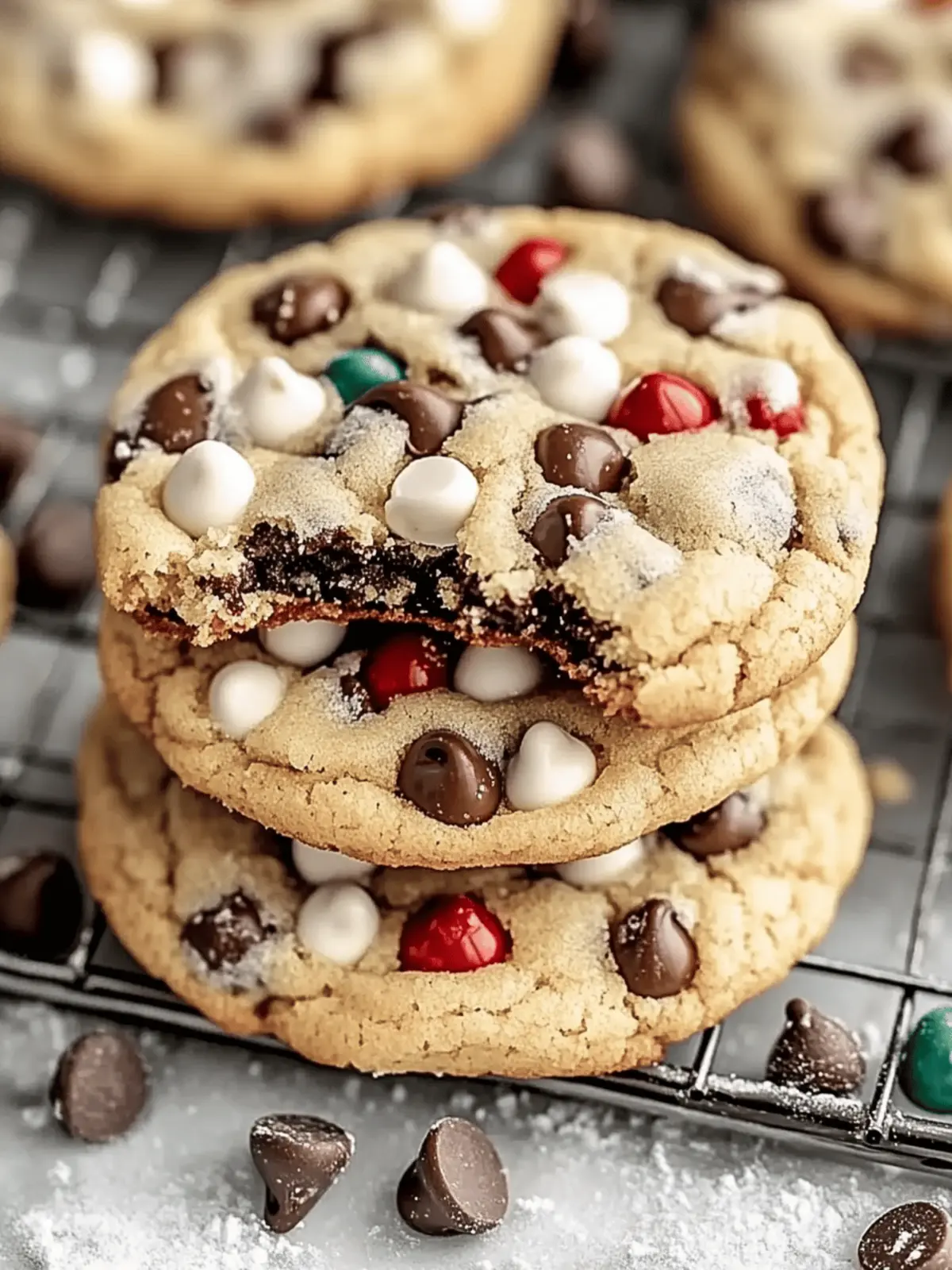 Winter Wonderland Chocolate Chip Cookies with Peppermint Bliss 4 Winter Wonderland Chocolate Chip Cookies