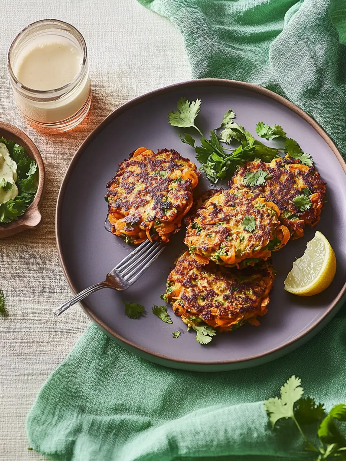 Crispy Carrot and Coriander Fritters for a Flavorful Feast 3 Carrot and coriander fritters
