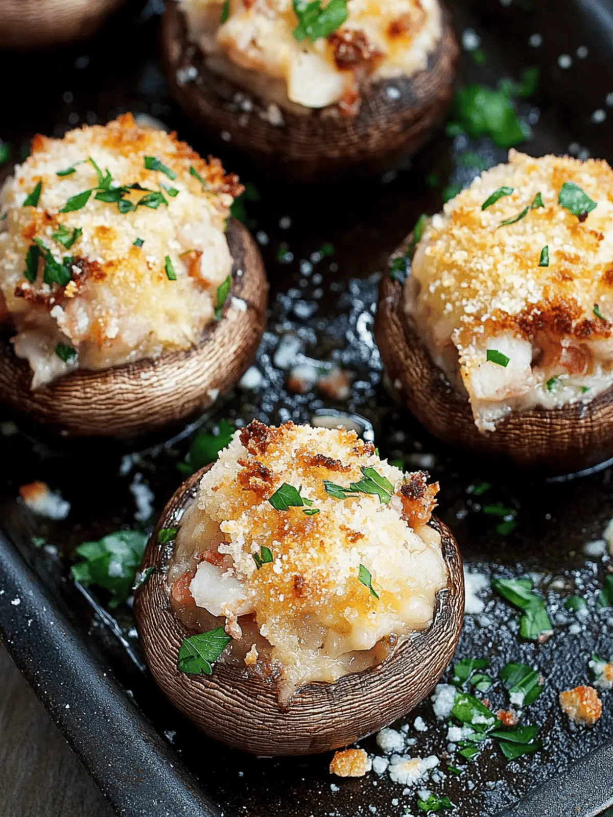 Crab Stuffed Mushrooms