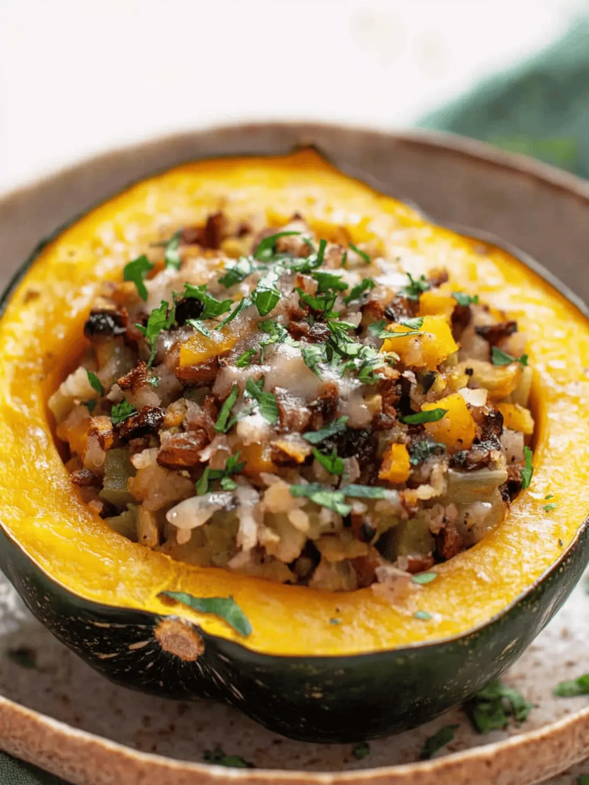 Vegan Stuffed Acorn Squash