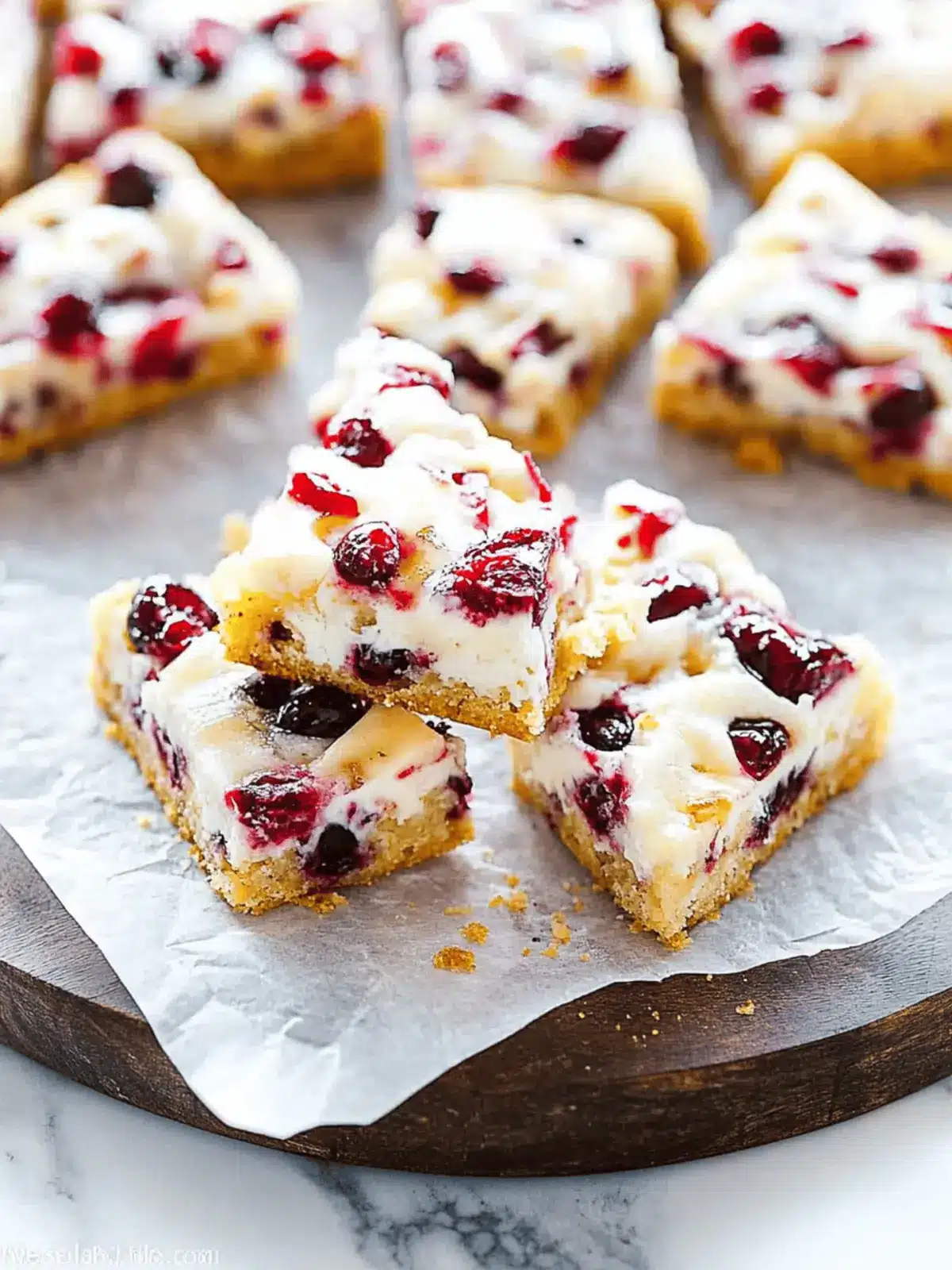 Decadent Cranberry Bliss Bars with Velvety White Chocolate 5 Cranberry Bliss Bars