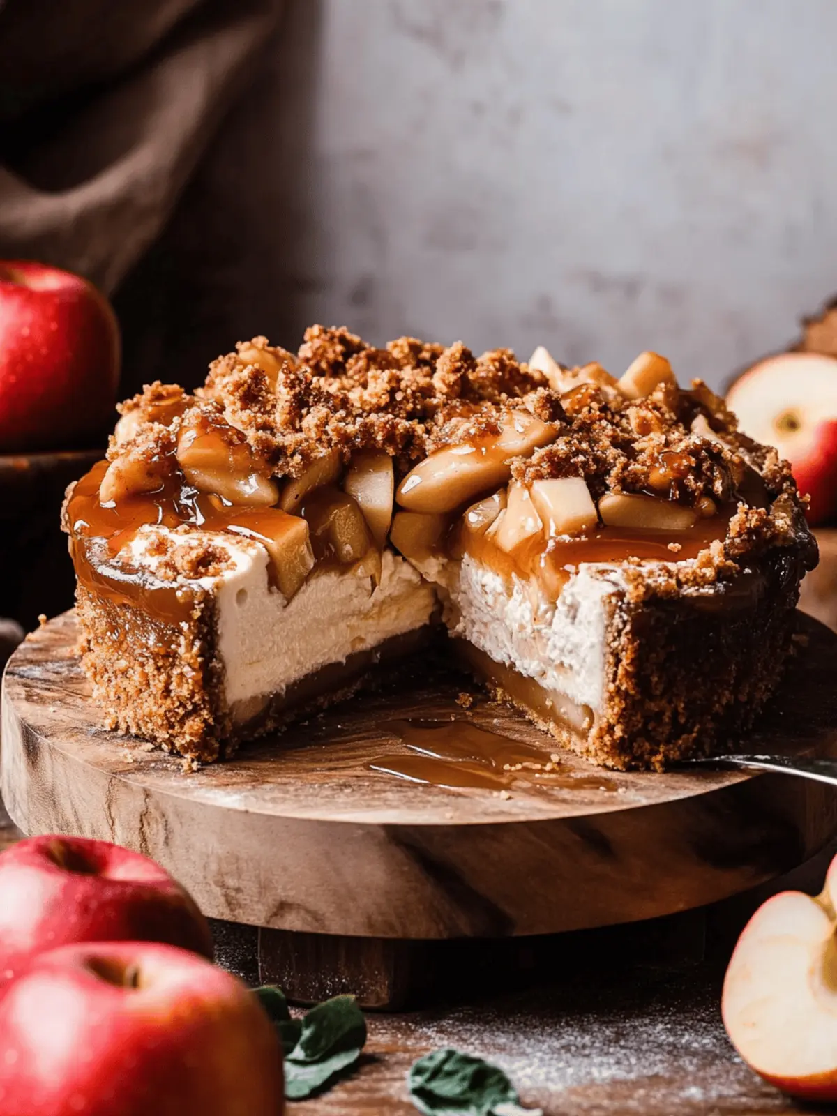 Irresistible Salted Caramel Apple Pie Cheesecake Recipe 2 salted caramel apple pie cheesecake