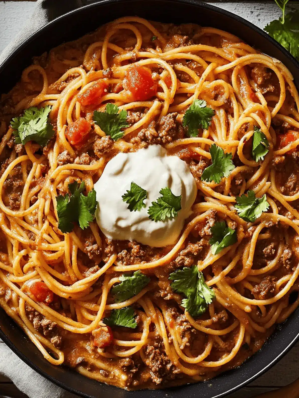 Delicious Taco Spaghetti: One-Pot Wonder for Busy Nights 5 Taco Spaghetti