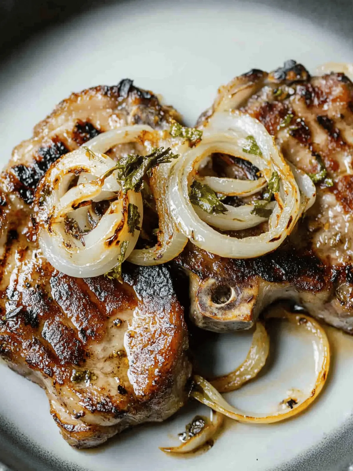 German Grilled Pork Chops