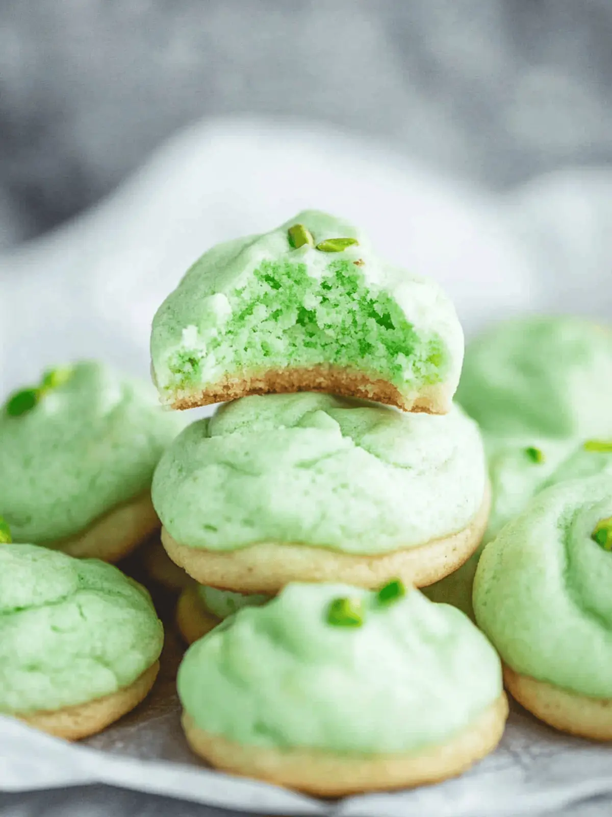 Pistachio Pudding Cookies