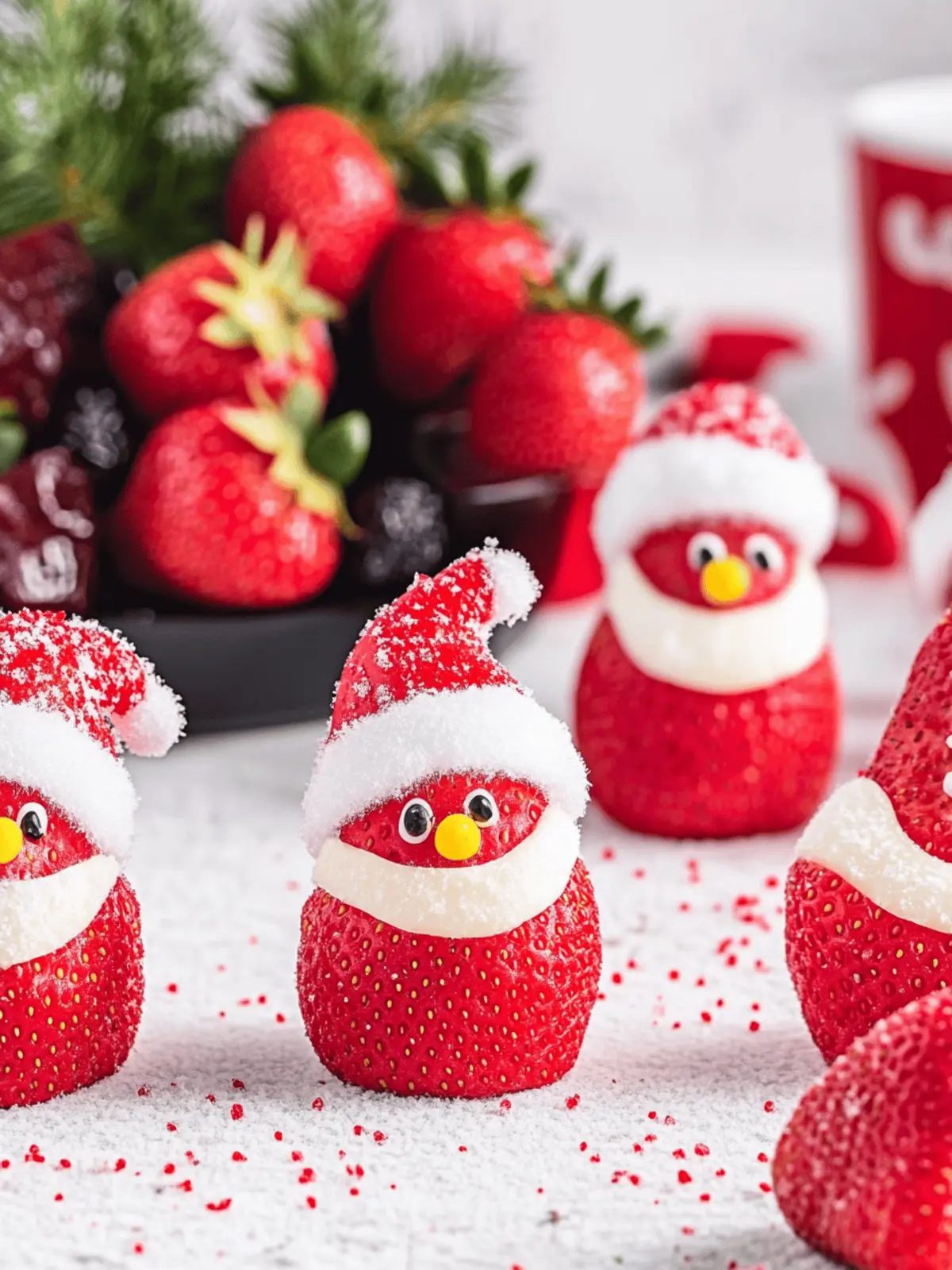 Delicious Strawberry Santas: Festive Treats to Wow Guests 2 Strawberry Santas