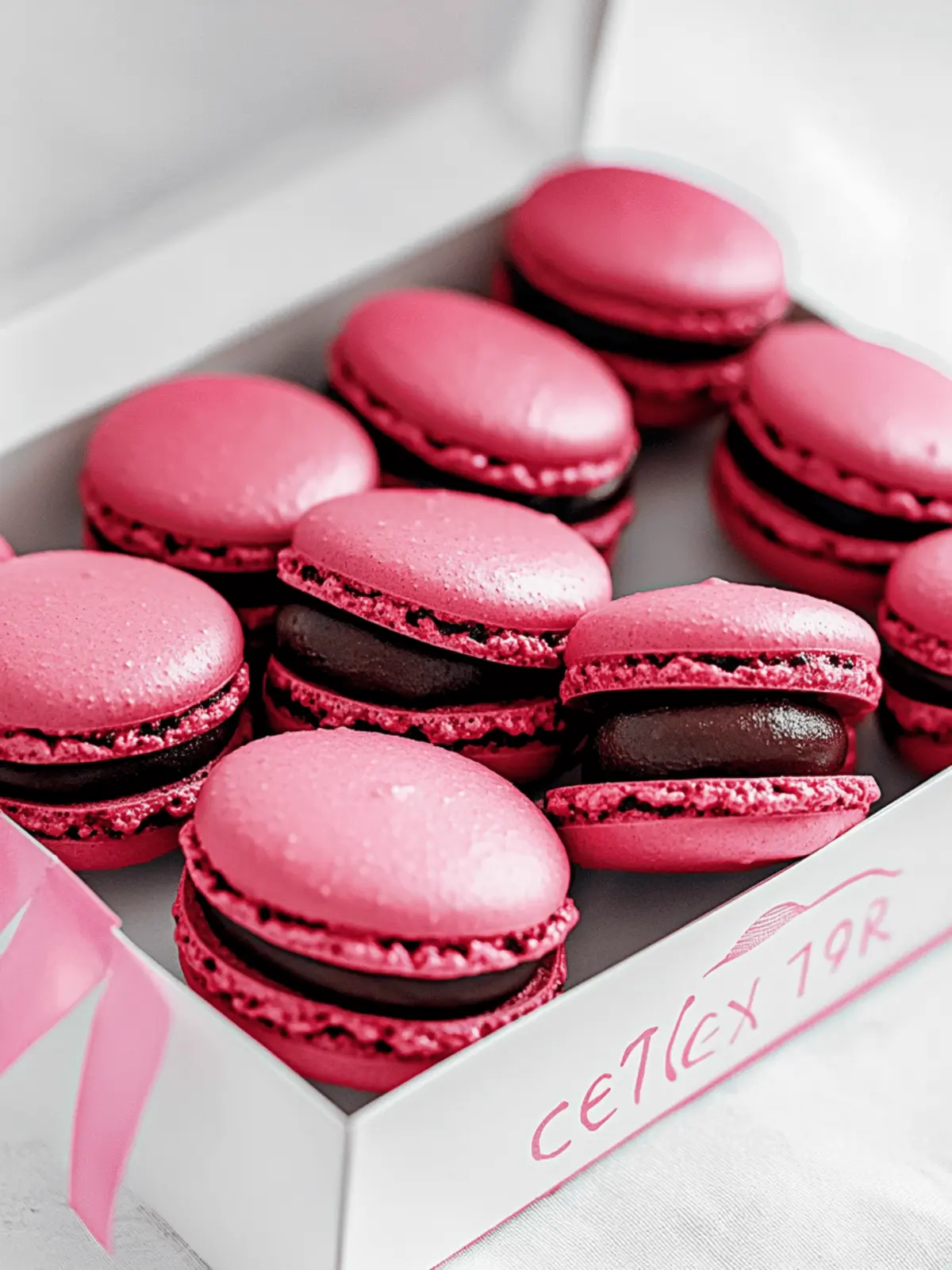 Irresistible Dark Chocolate Raspberry Macarons to Impress 2 Dark Chocolate Raspberry Macarons