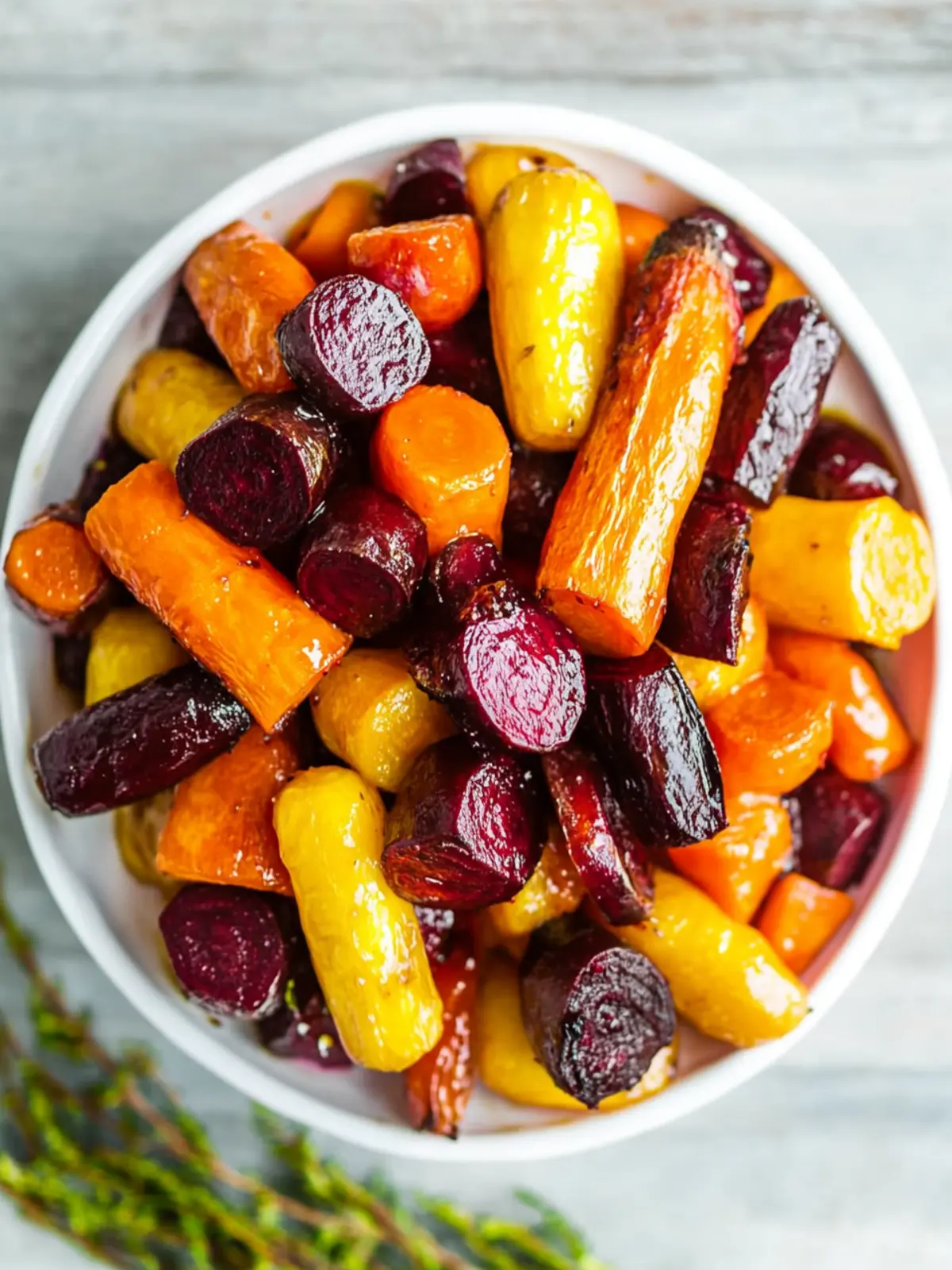 Sweet and Savory Honey Roasted Beets & Carrots Bliss 2 Honey Roasted Beets & Carrots