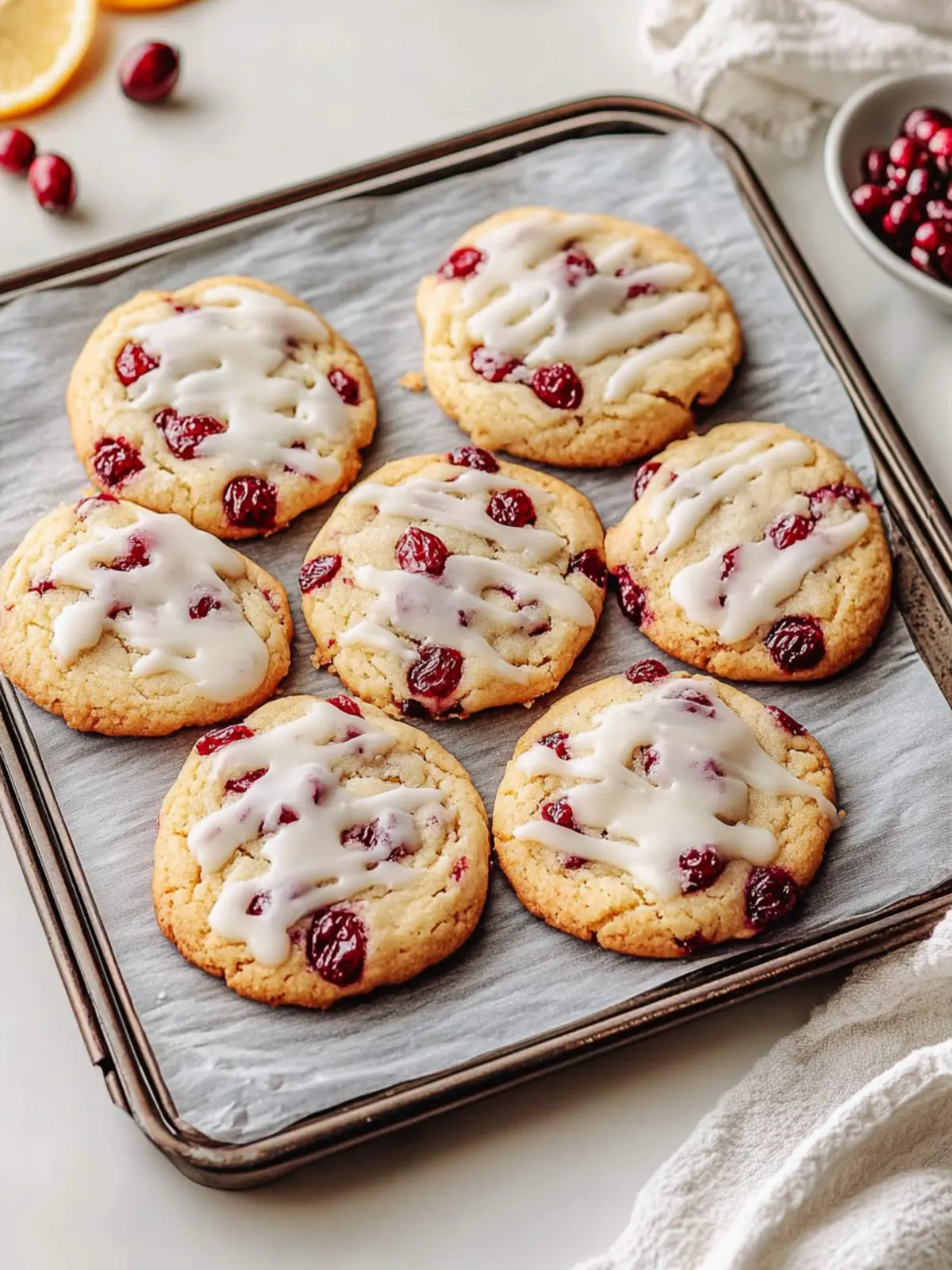 Christmas Cranberry Orange Cookies