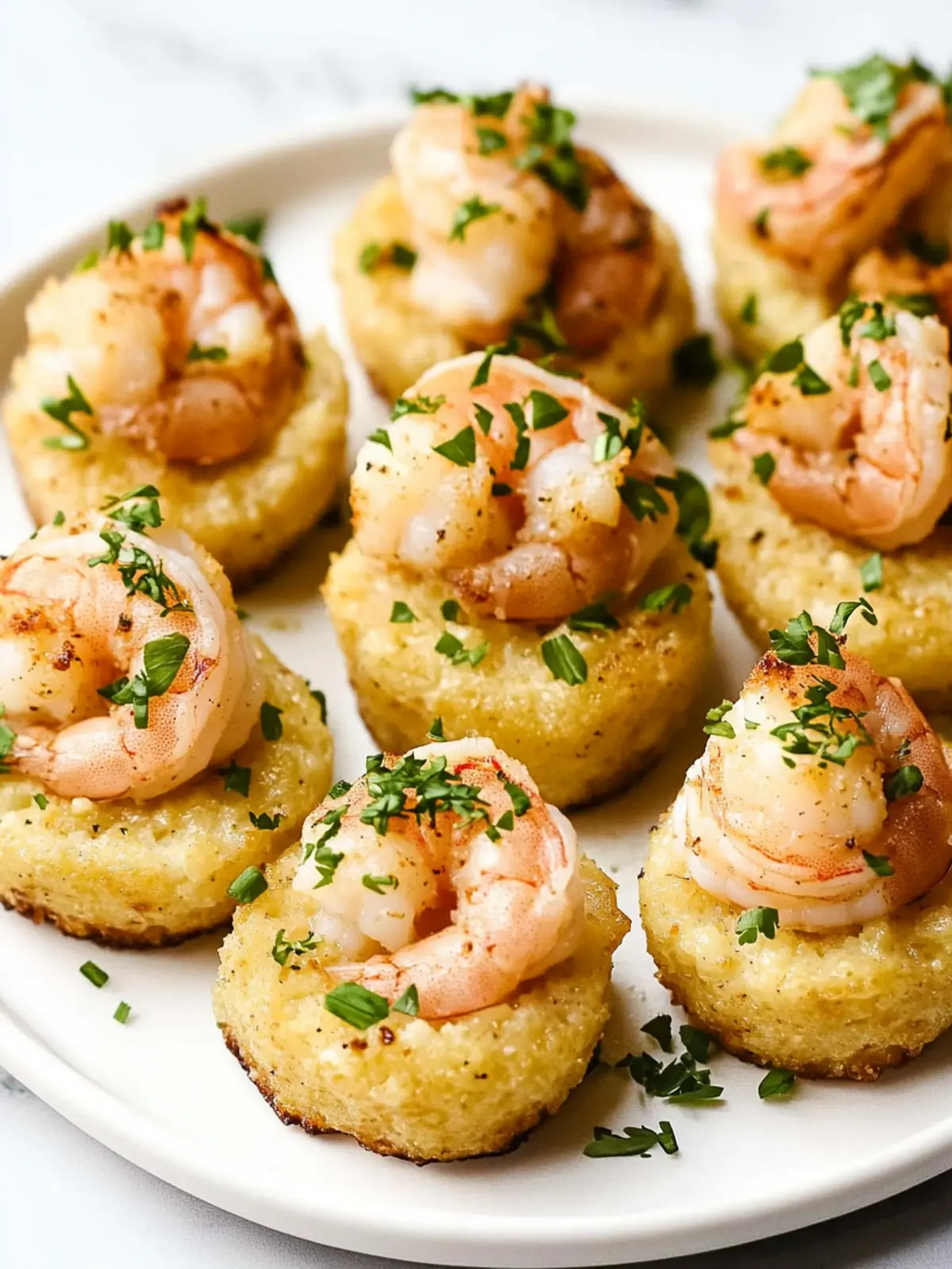 Cheesy Shrimp & Grits Bites