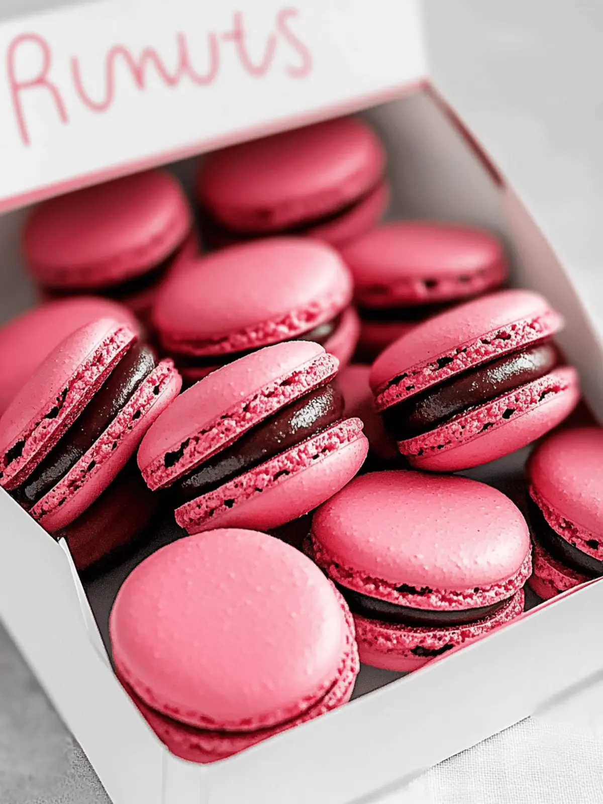 Irresistible Dark Chocolate Raspberry Macarons to Impress 4 Dark Chocolate Raspberry Macarons
