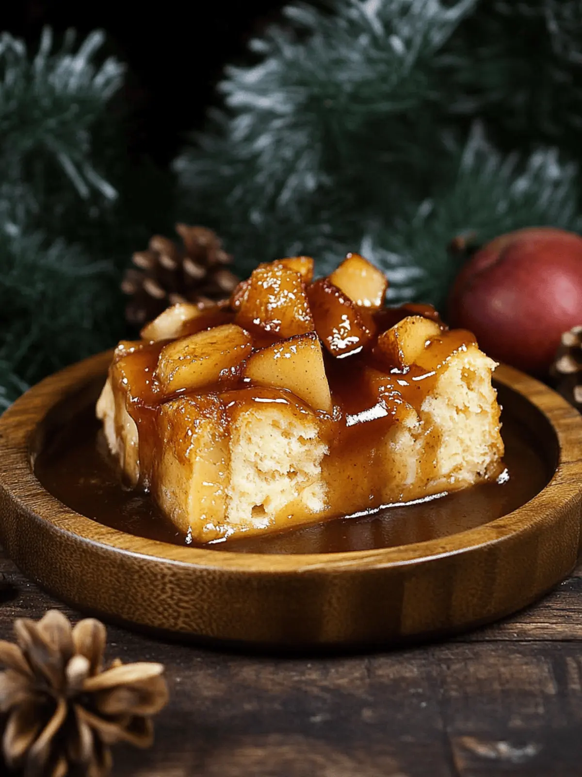 Cardamom Pear Bread Pudding